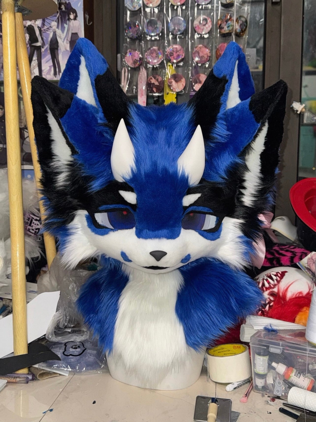 Blue Puppy Kemono Head Fursuit
