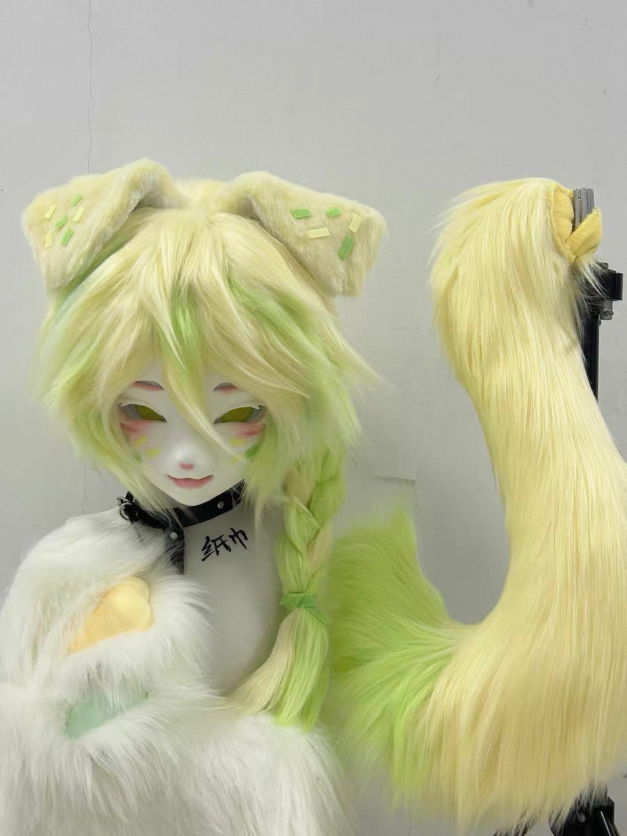 Jasmine Grape Puppy Kig Head Fursuit (Gift Handpaws+Tail)