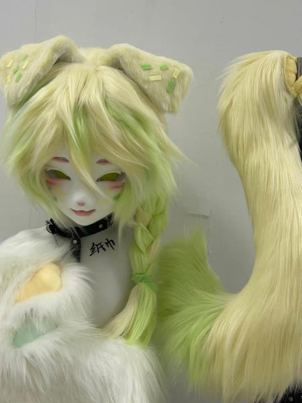 Jasmine Grape Puppy Kig Head Fursuit (Gift Handpaws+Tail)