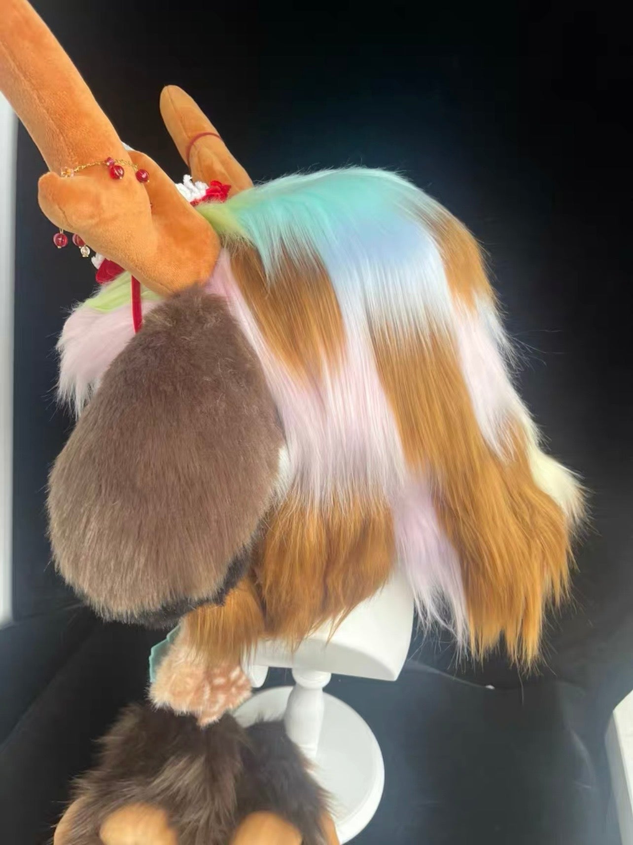 Christmas Reindeer Kig Head Fursuit (Gift Handpaws+Tail)