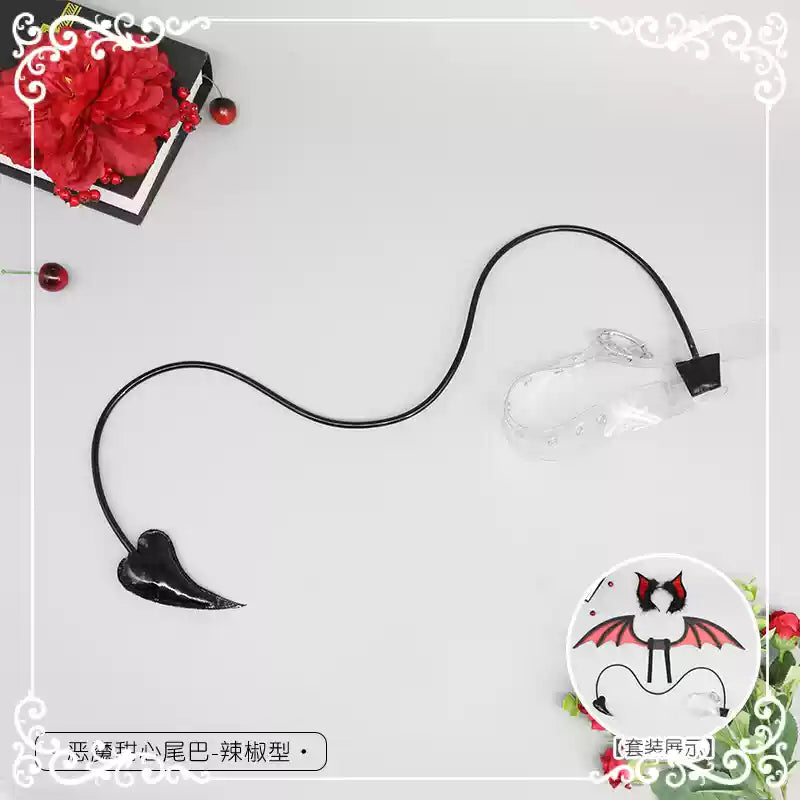Simulation animal ears animal tail devil bat animal ears