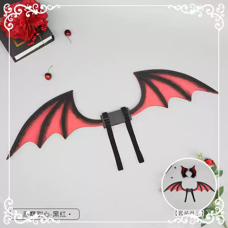 Simulation animal ears animal tail devil bat animal ears