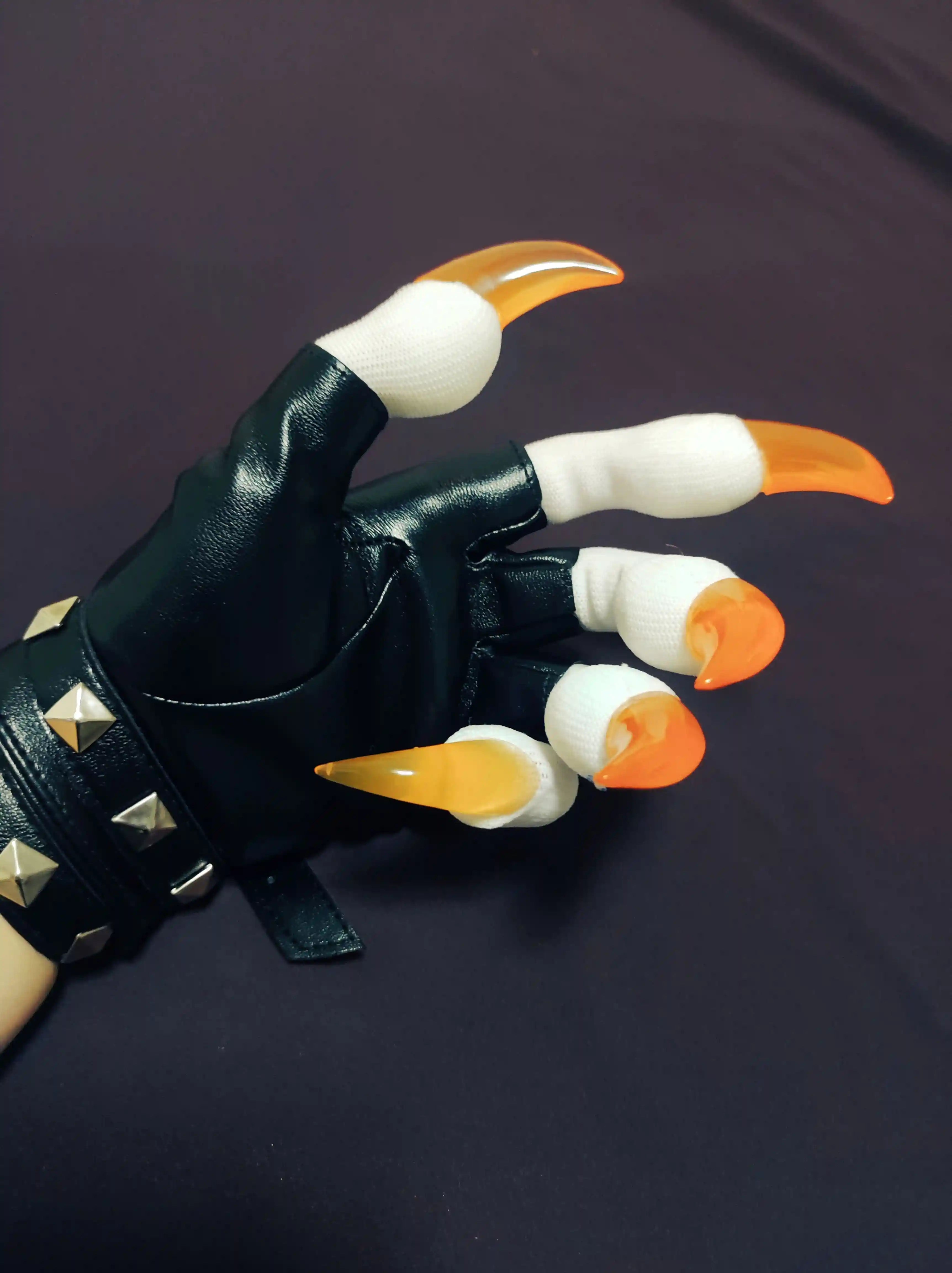 Kig series animal claw close-fitting claw furry gloves finished product