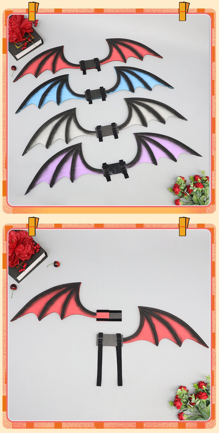 Simulation animal ears animal tail devil bat animal ears