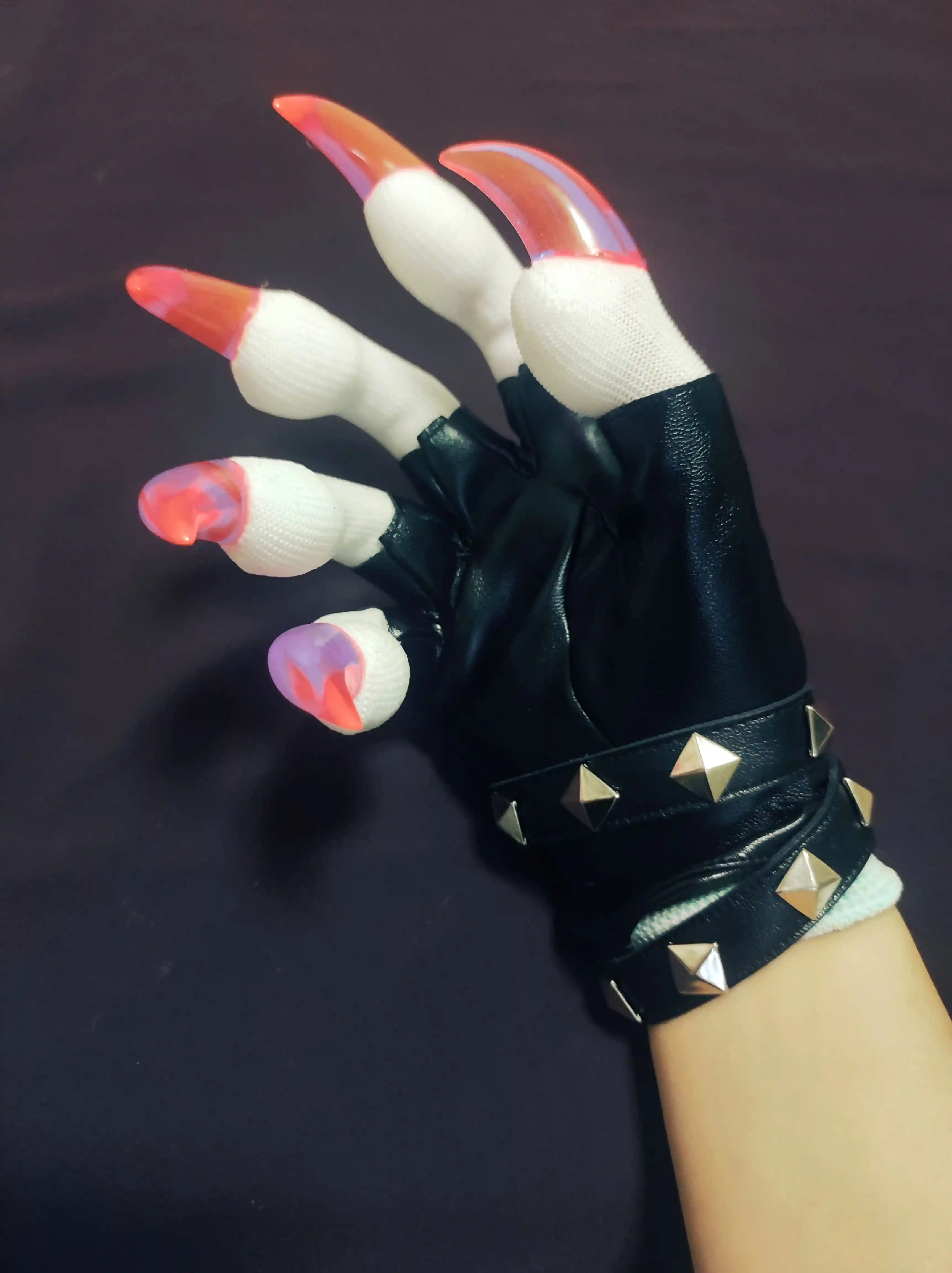 Kig series animal claw close-fitting claw furry gloves finished product