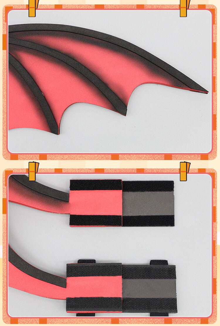 Simulation animal ears animal tail devil bat animal ears