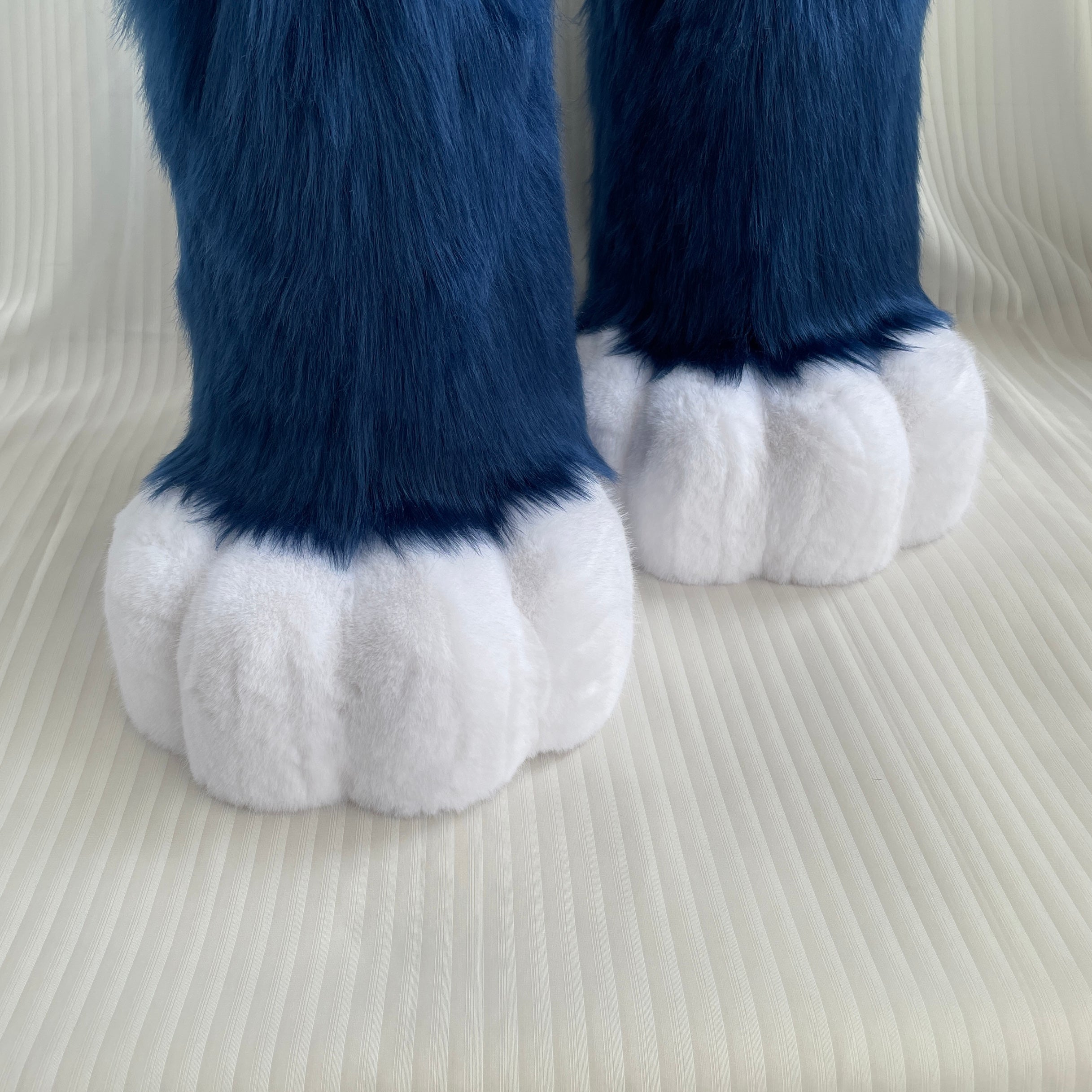 cosplay navy blue tail gloves kig furry costume