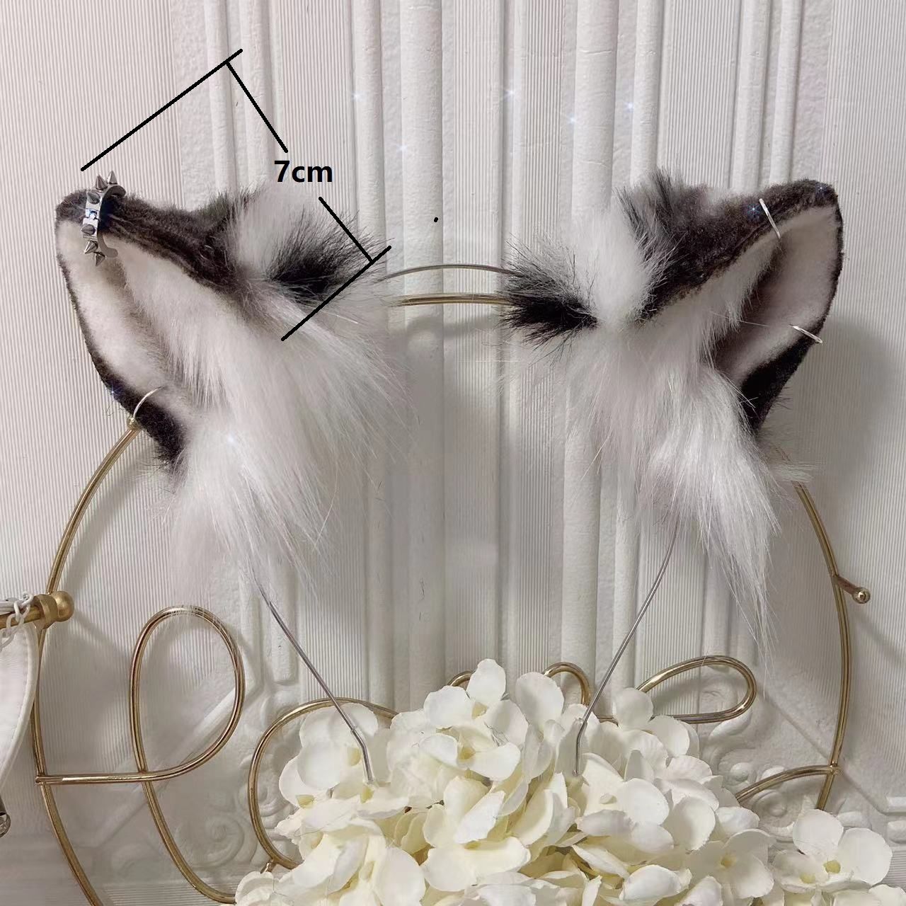 Cute lolita collar with animal ears and tail