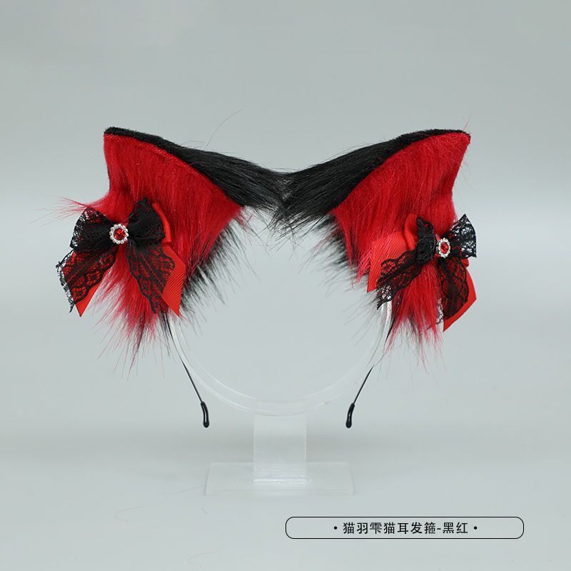 Handmade cosplay animal ears and tail Lolita
