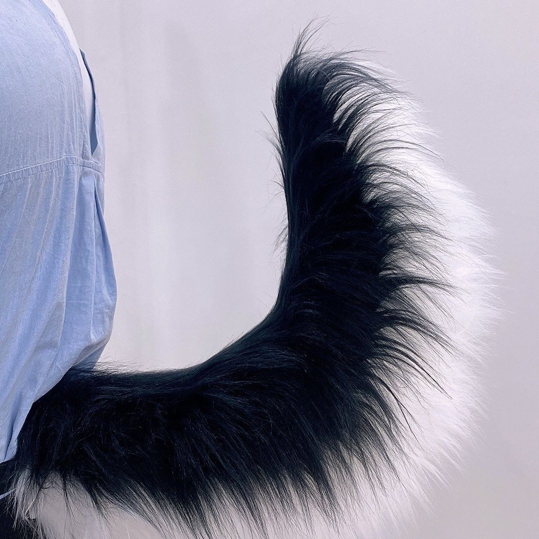 Handmade plush electric movable animal tail