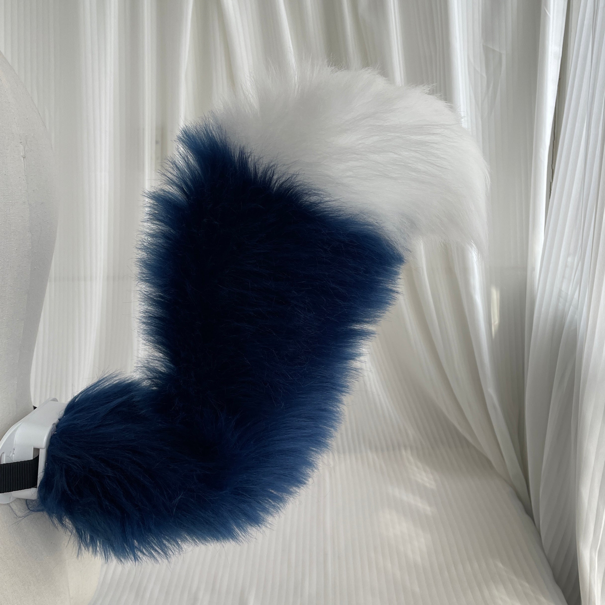 cosplay navy blue tail gloves kig furry costume
