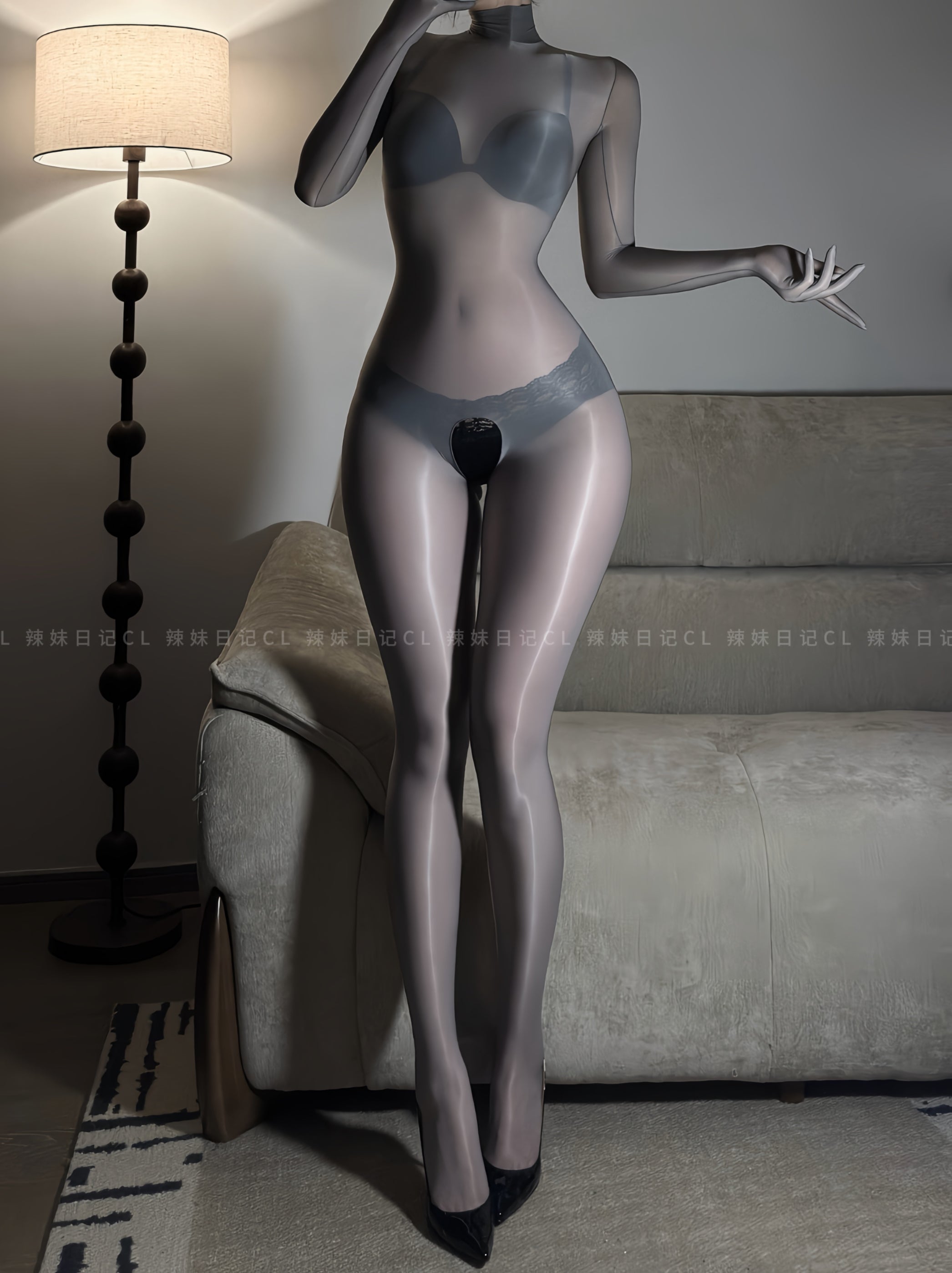 Full Zip Long Sleeve Bodysuit