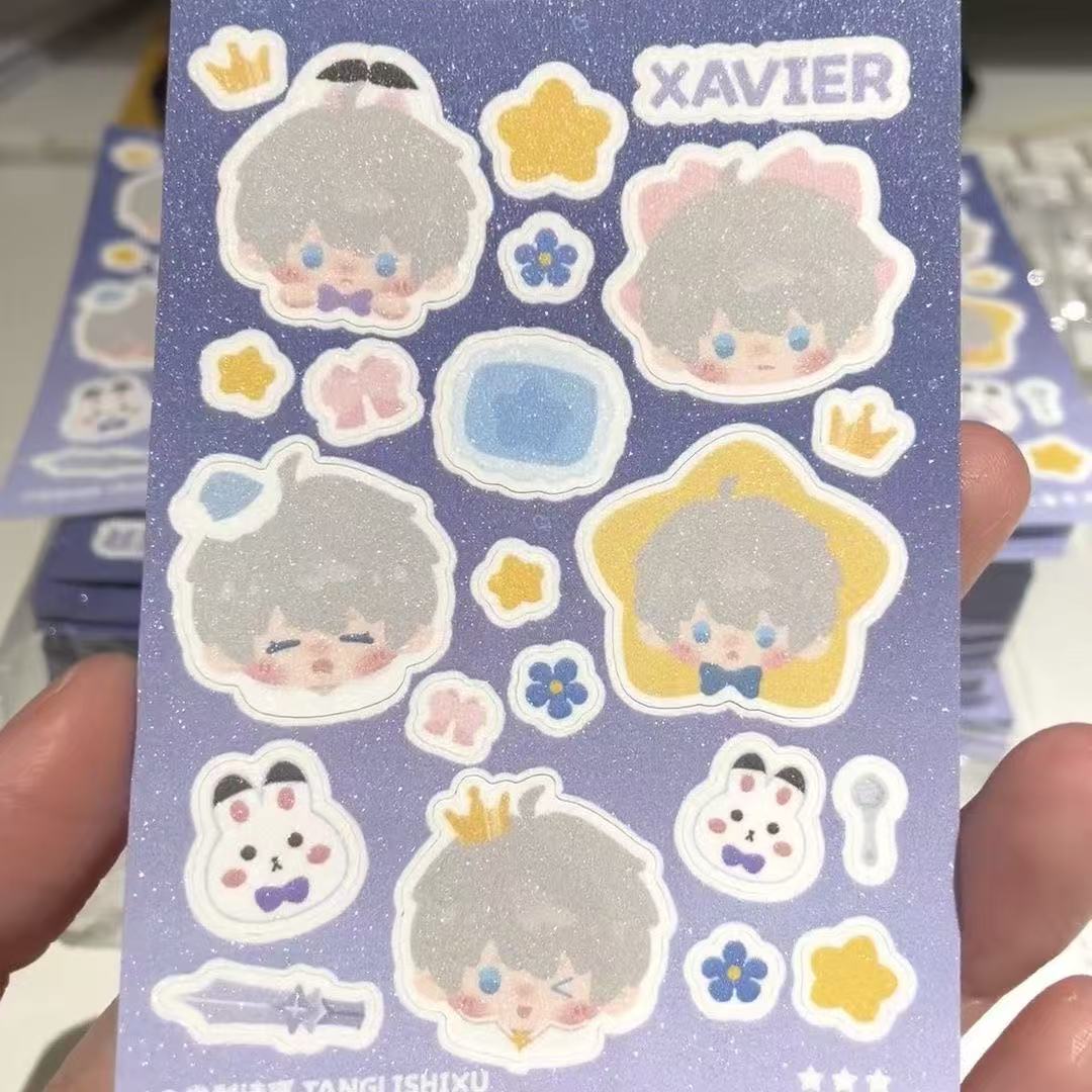 Customizable computer stickers two-dimensional furry
