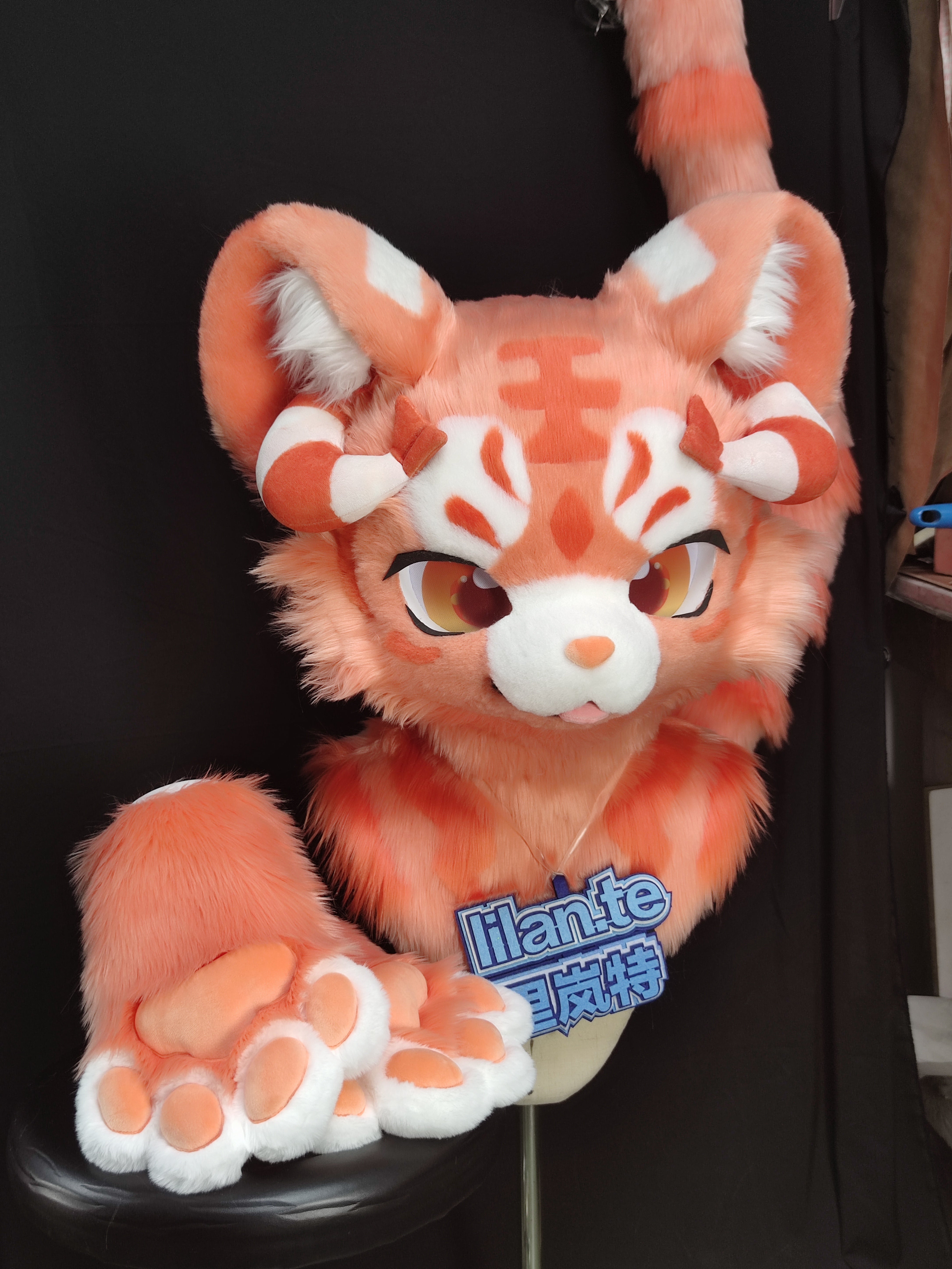 [Tiger] Shrimp Tiger Kemono Fursuits Stock (Gift Handpaws+Tail)