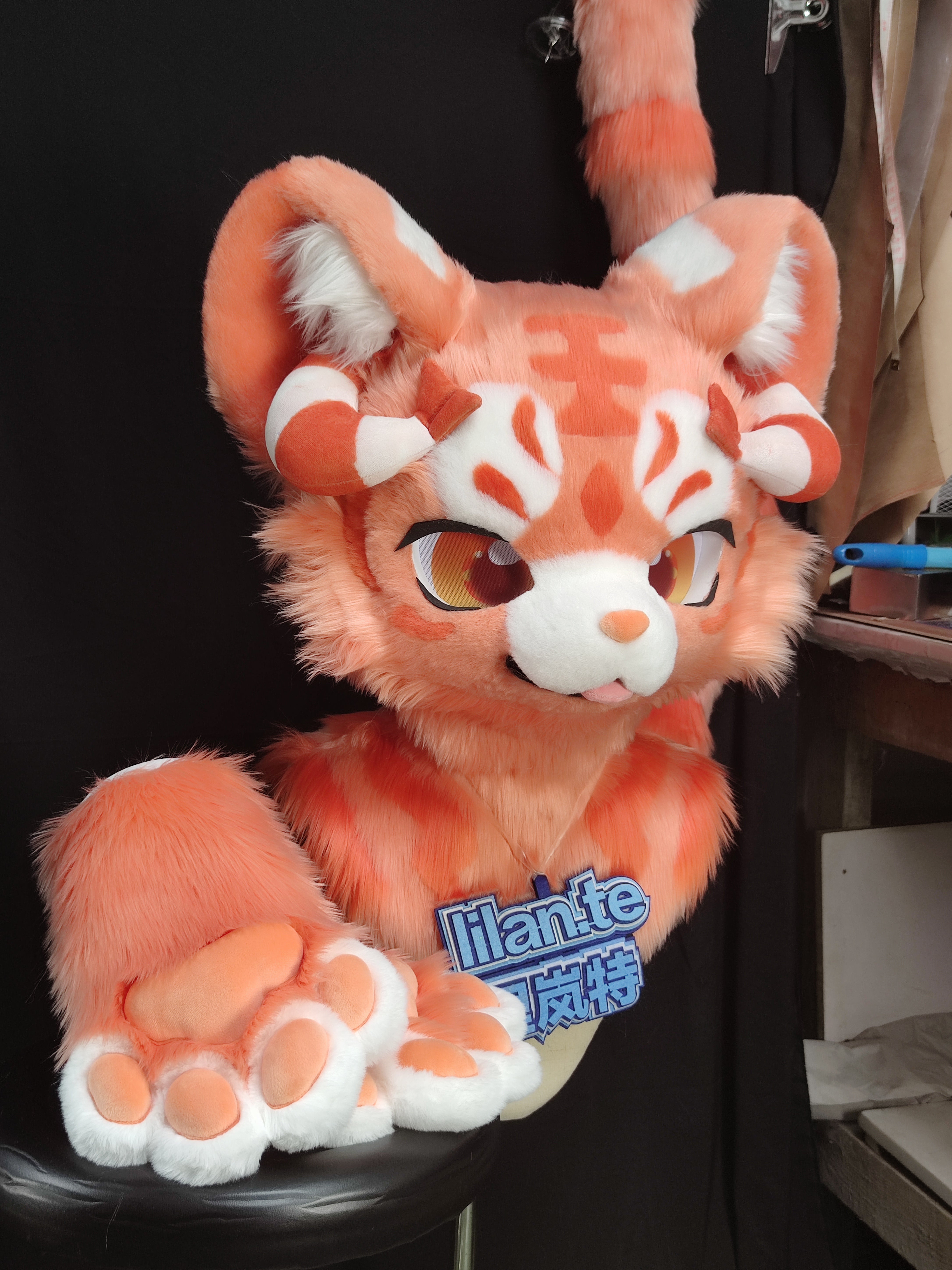 [Tiger] Shrimp Tiger Kemono Fursuits Stock (Gift Handpaws+Tail)