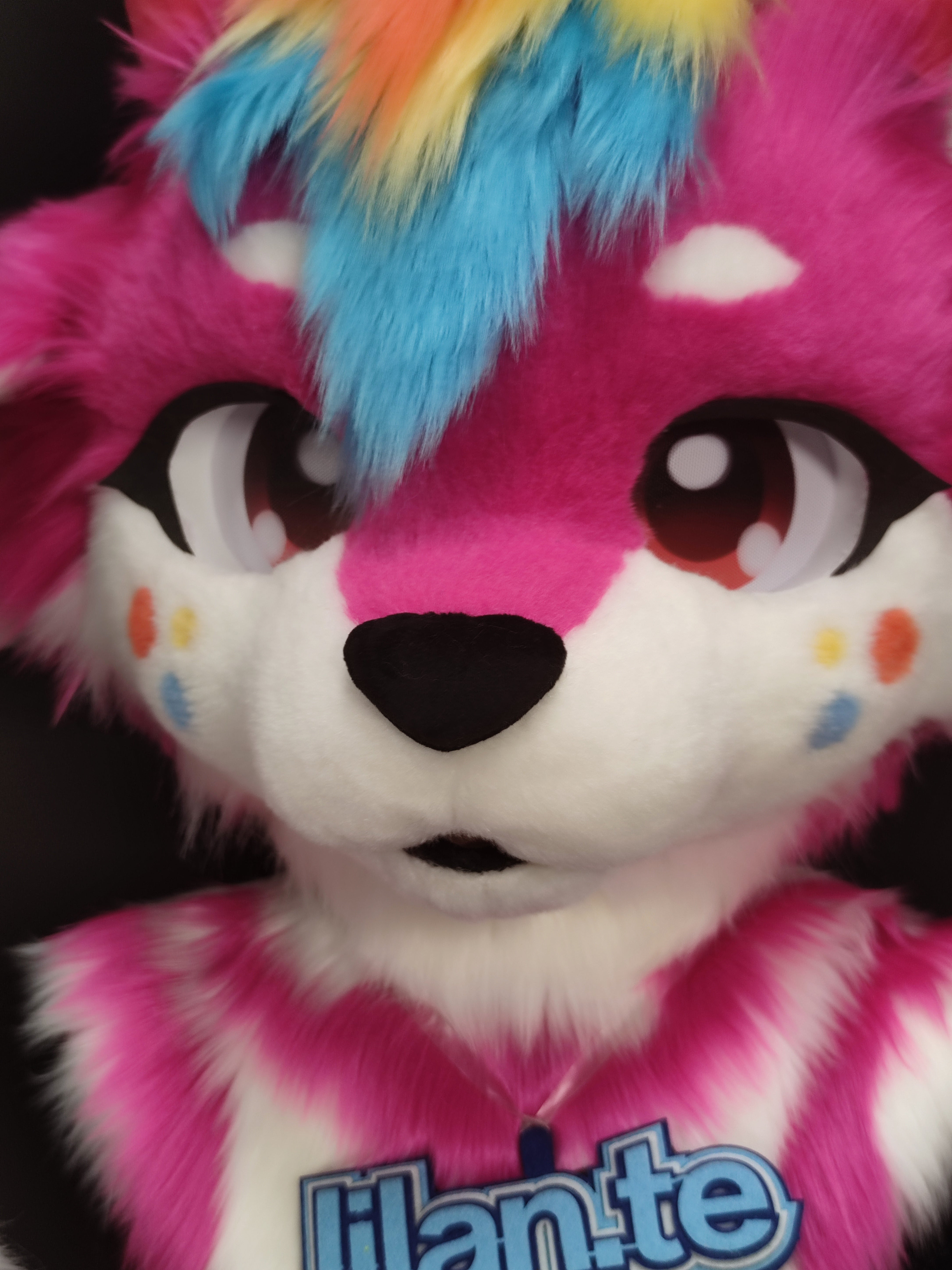 [Bull] Rose Red Three Primary Colors Bull Kemono Fursuits Stock (Gift Handpaws+Tail)