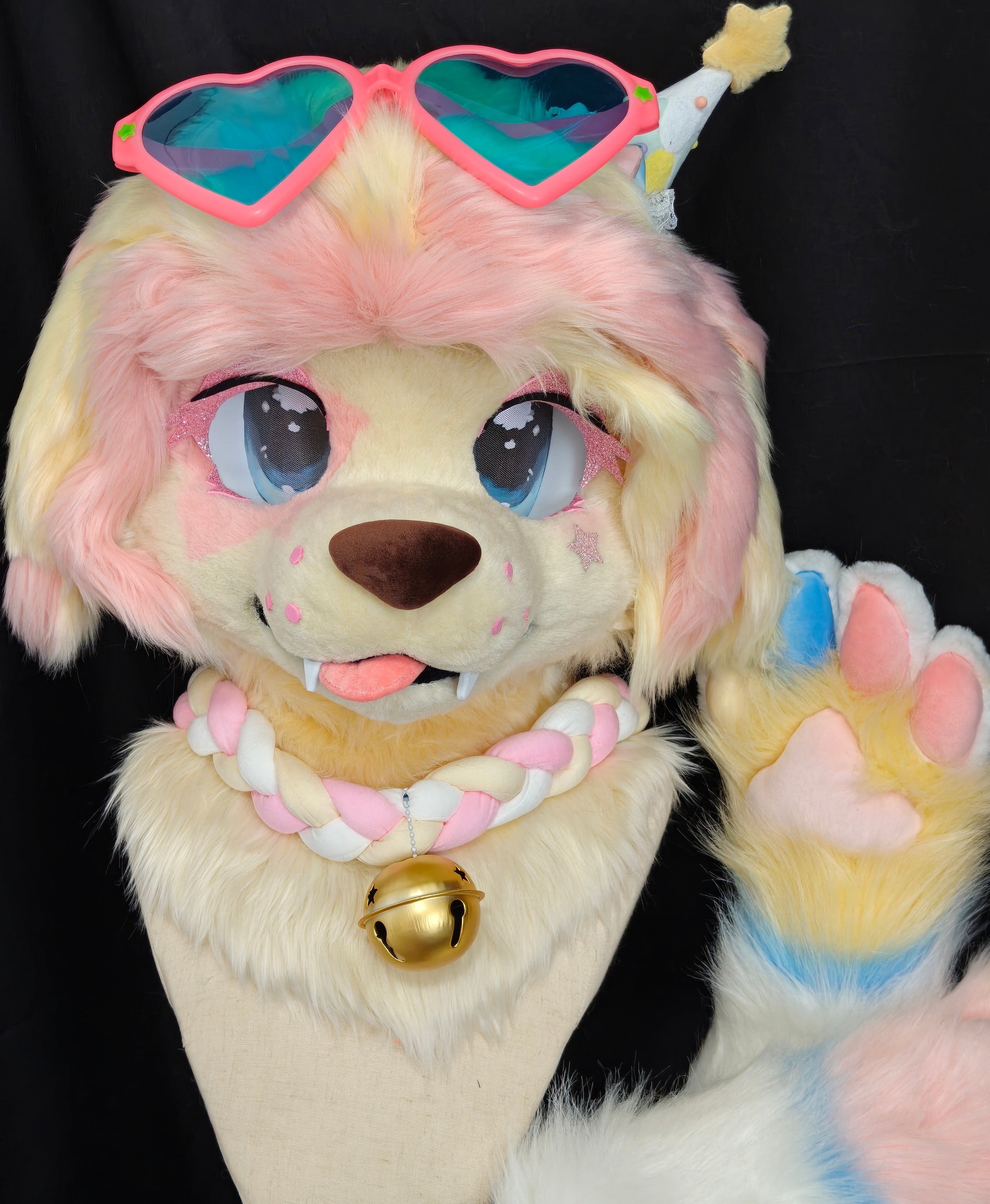 Naughty Puppy Kemono Head Fursuit (Gift Handpaws)