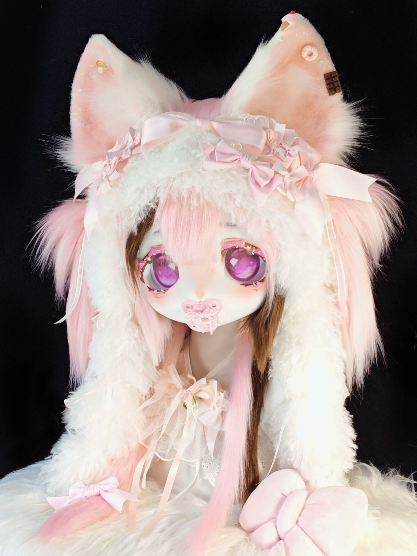[Kitten] Pink Chocolate Kitten Kig Fursuits Stock