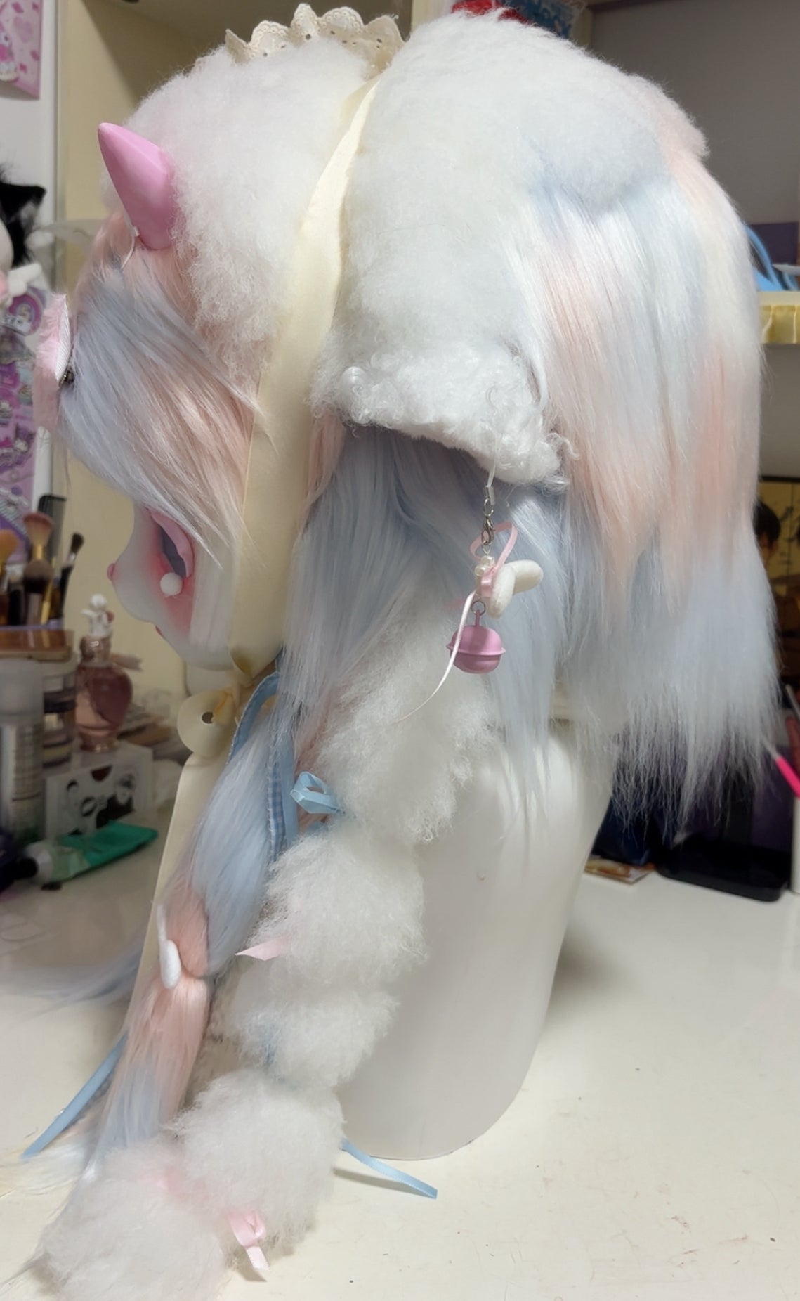 Rainbow Lamb Kig Head Fursuit
