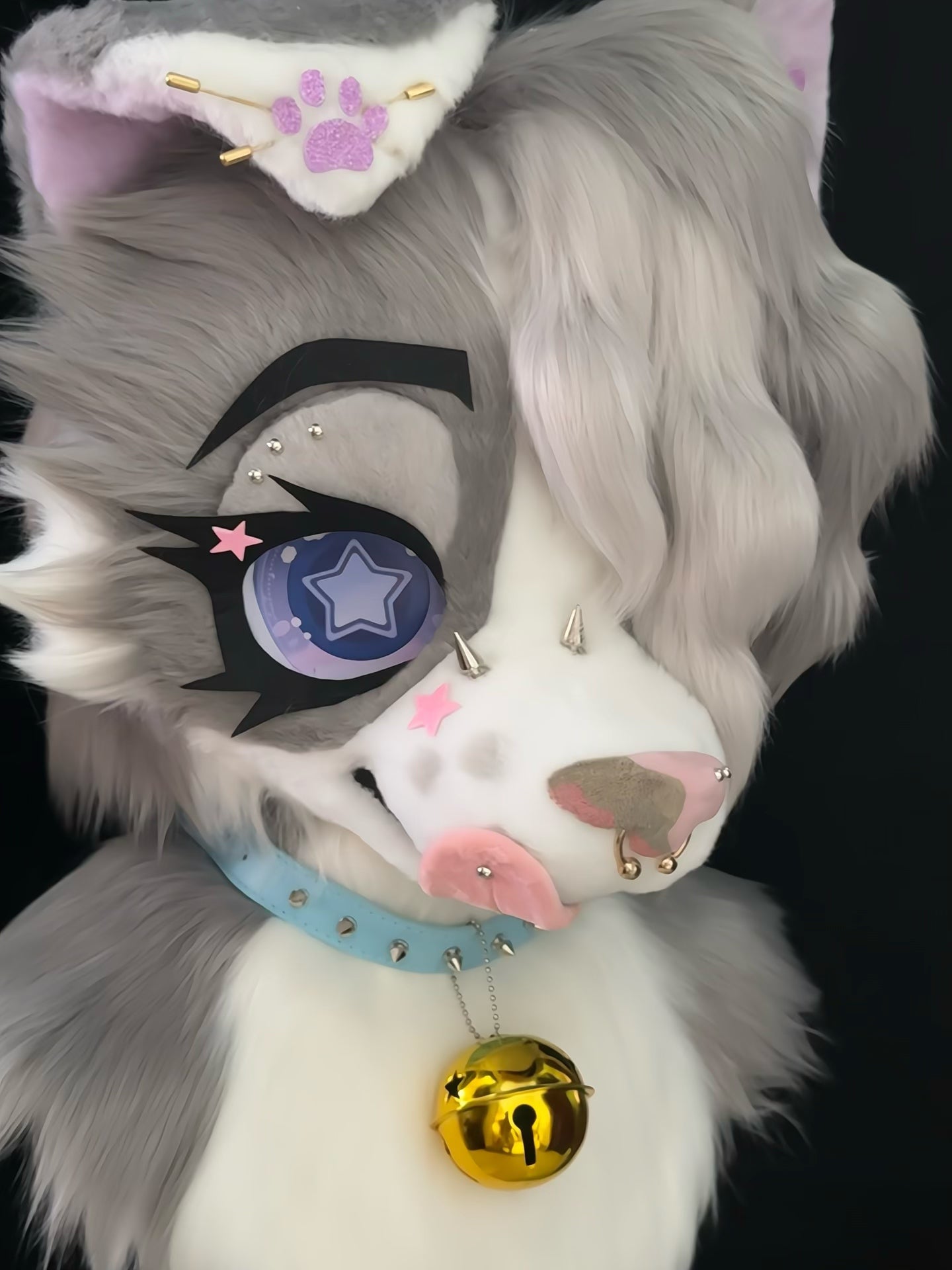 Fold Ear Puppy Kemono Head Fursuit (Gift Handpaws+Tail)