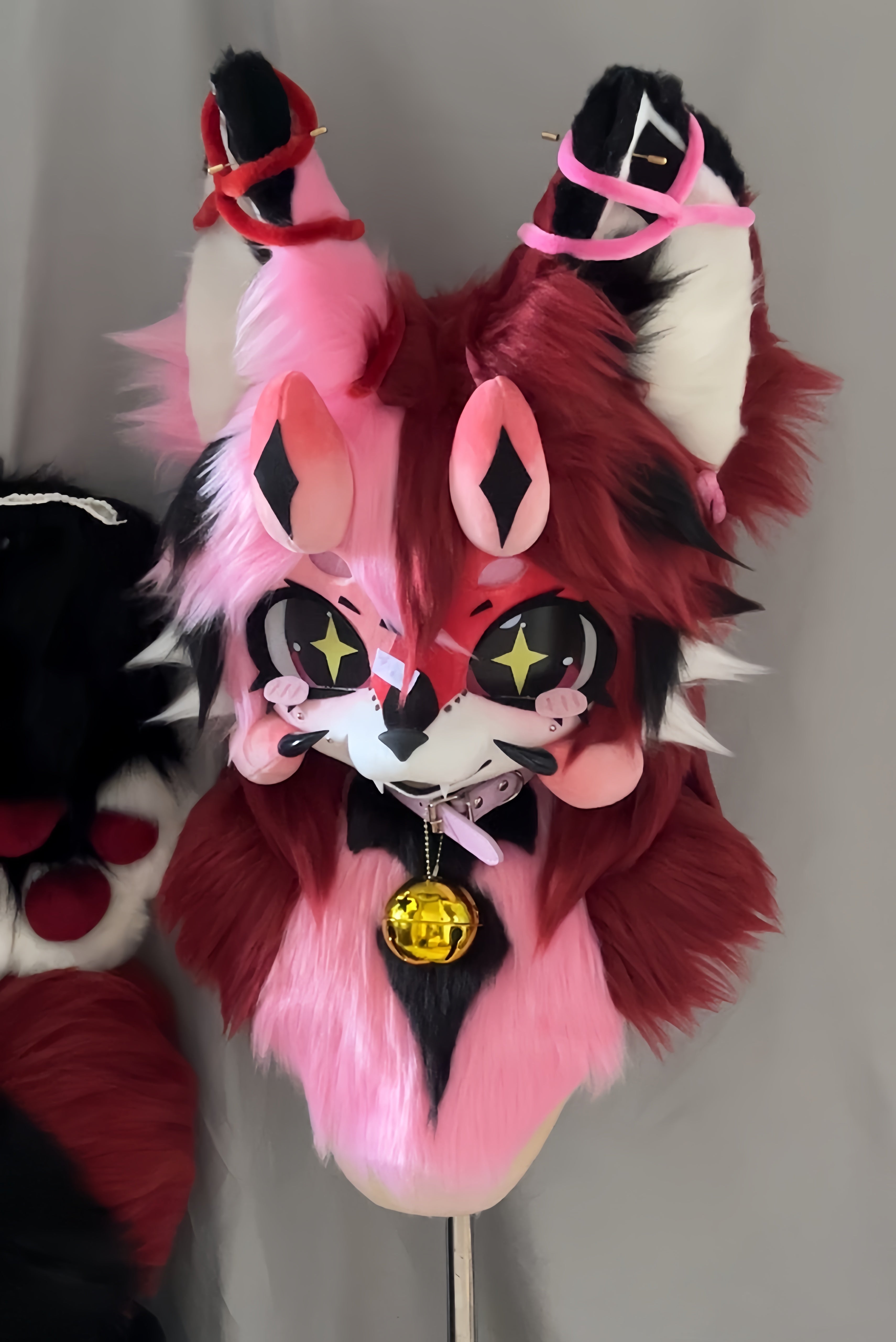 Black Lamb Kemono Head Fursuits (Gift Handpaws+Tail)