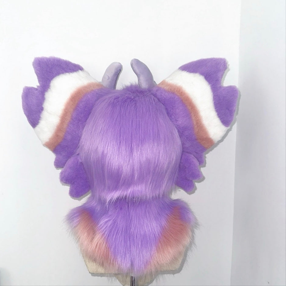 Sakura Dragon Kemono Head Fursuit (Gift Handpaws+Tail)