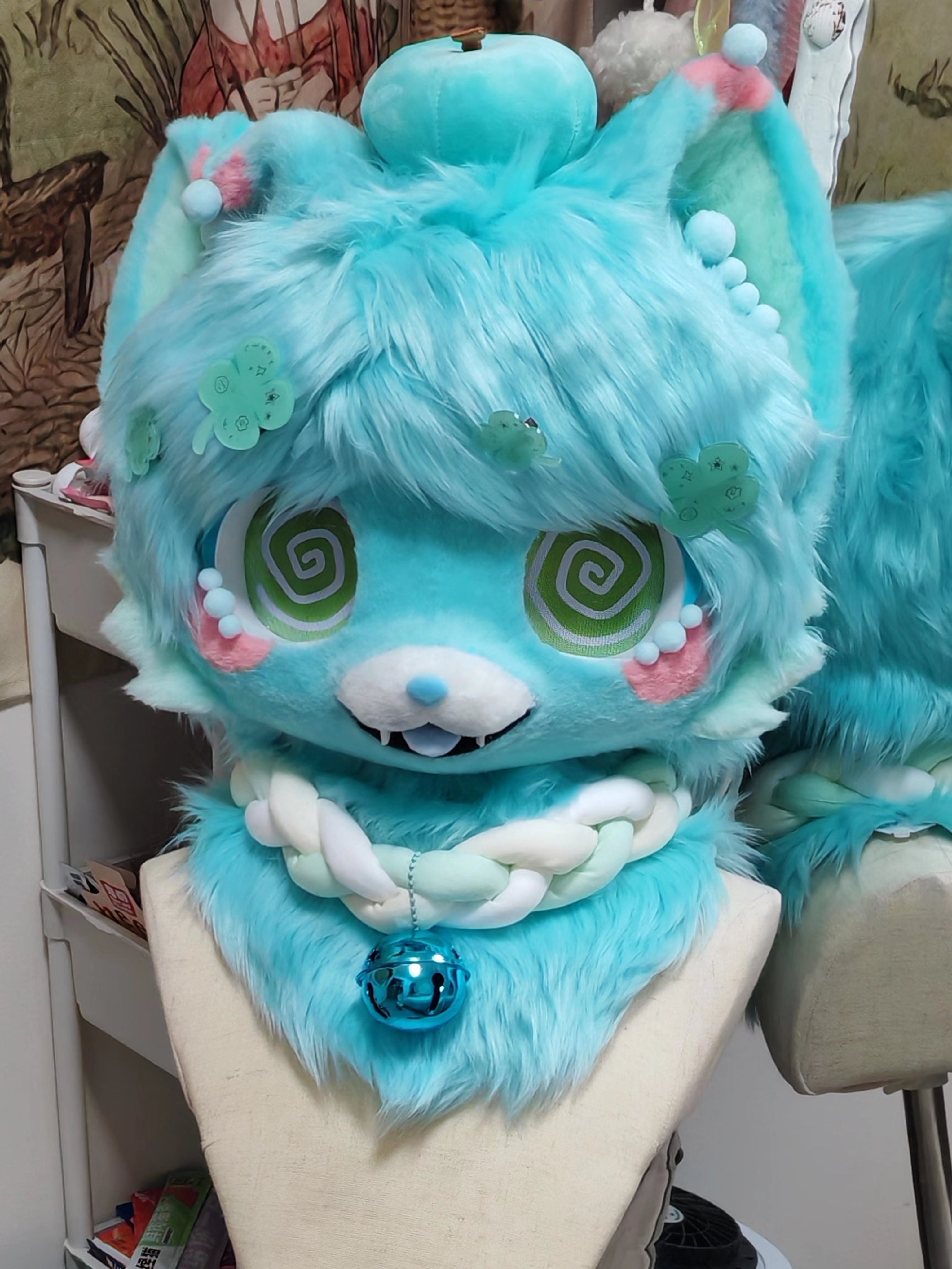 Dizzy Clover Puppy Kemono Head Fursuit