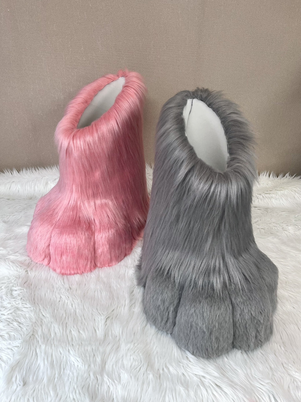 Gary Pink Mouse Kemono Head Fursuit (Gift Feetpaws+Handpaws+Tail)