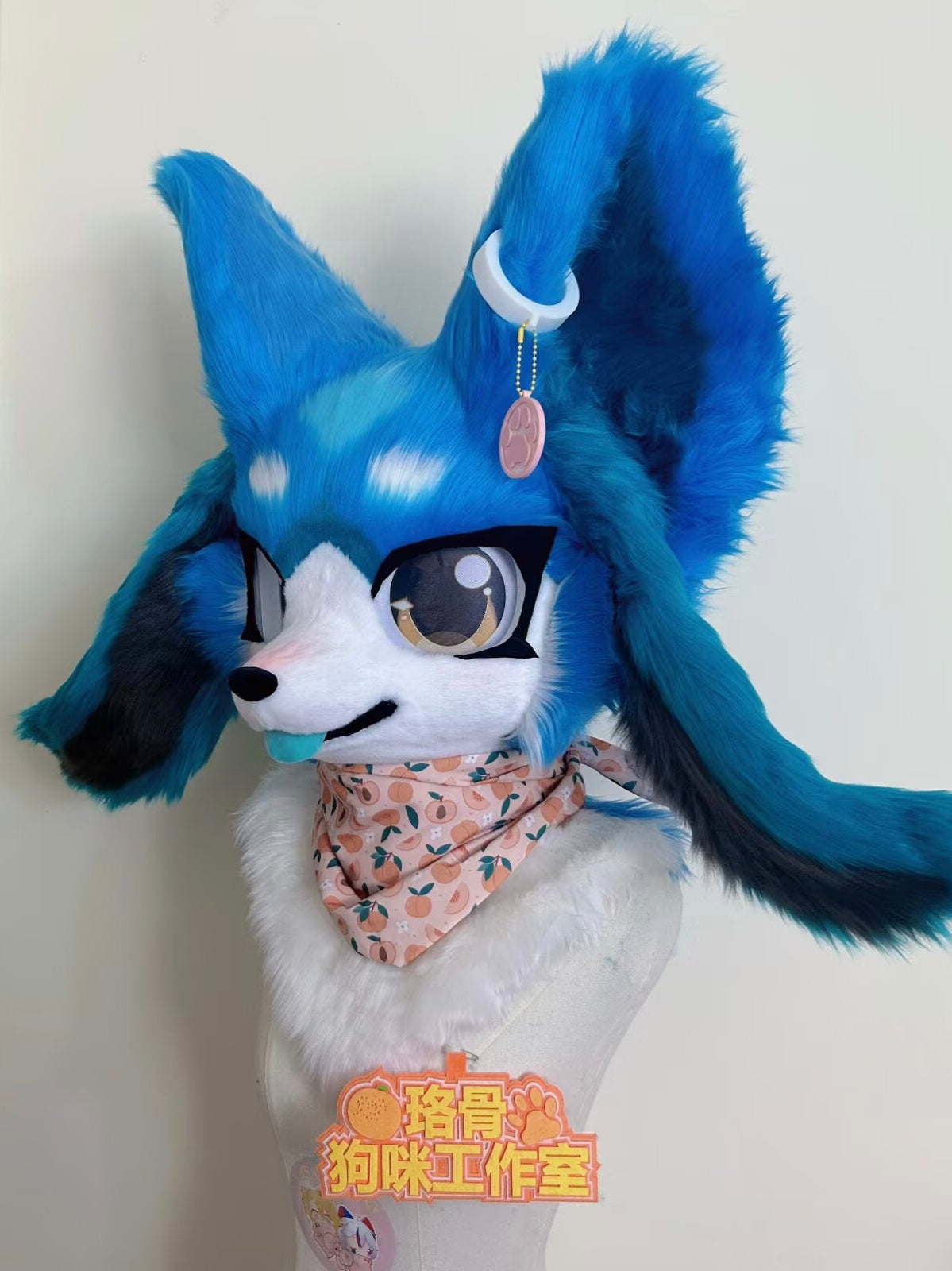 Blue Bunny Puppy Kemono Head Fursuit (Gift Handpaws)