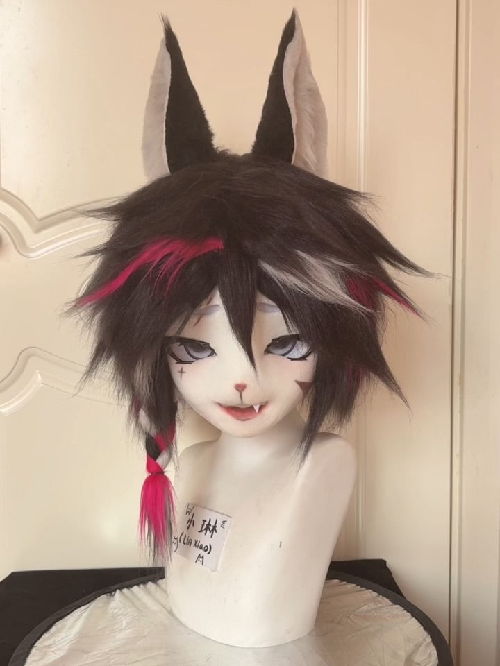 Black Fox Kig Head Fursuit