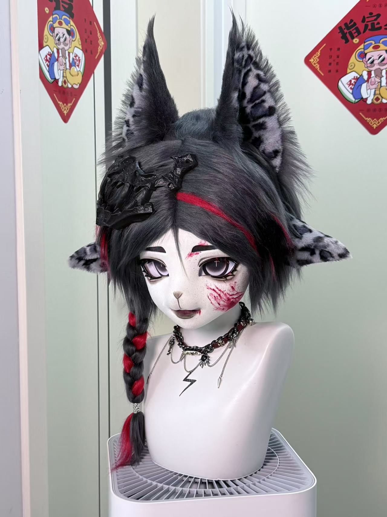 [Kitten] Black Leopard Kitten Kig Fursuits Stock