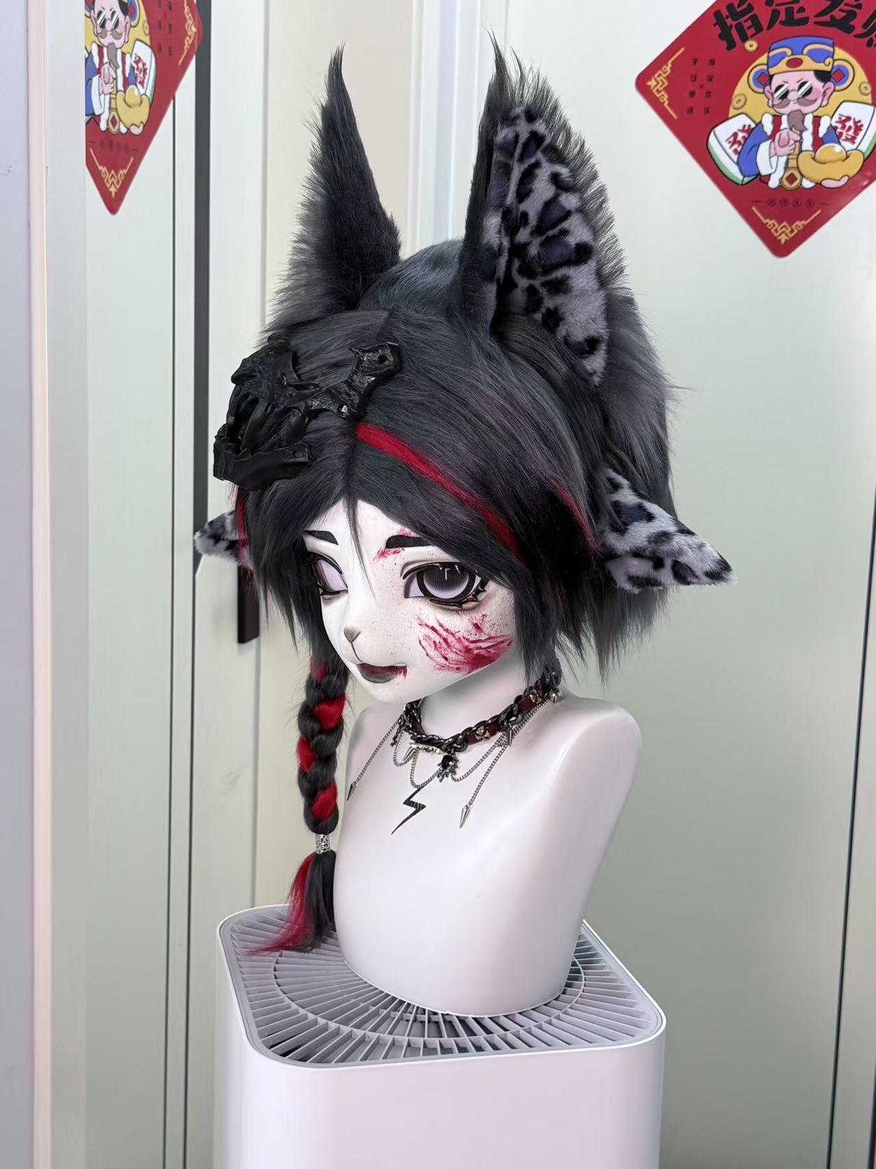 [Kitten] Black Leopard Kitten Kig Fursuits Stock