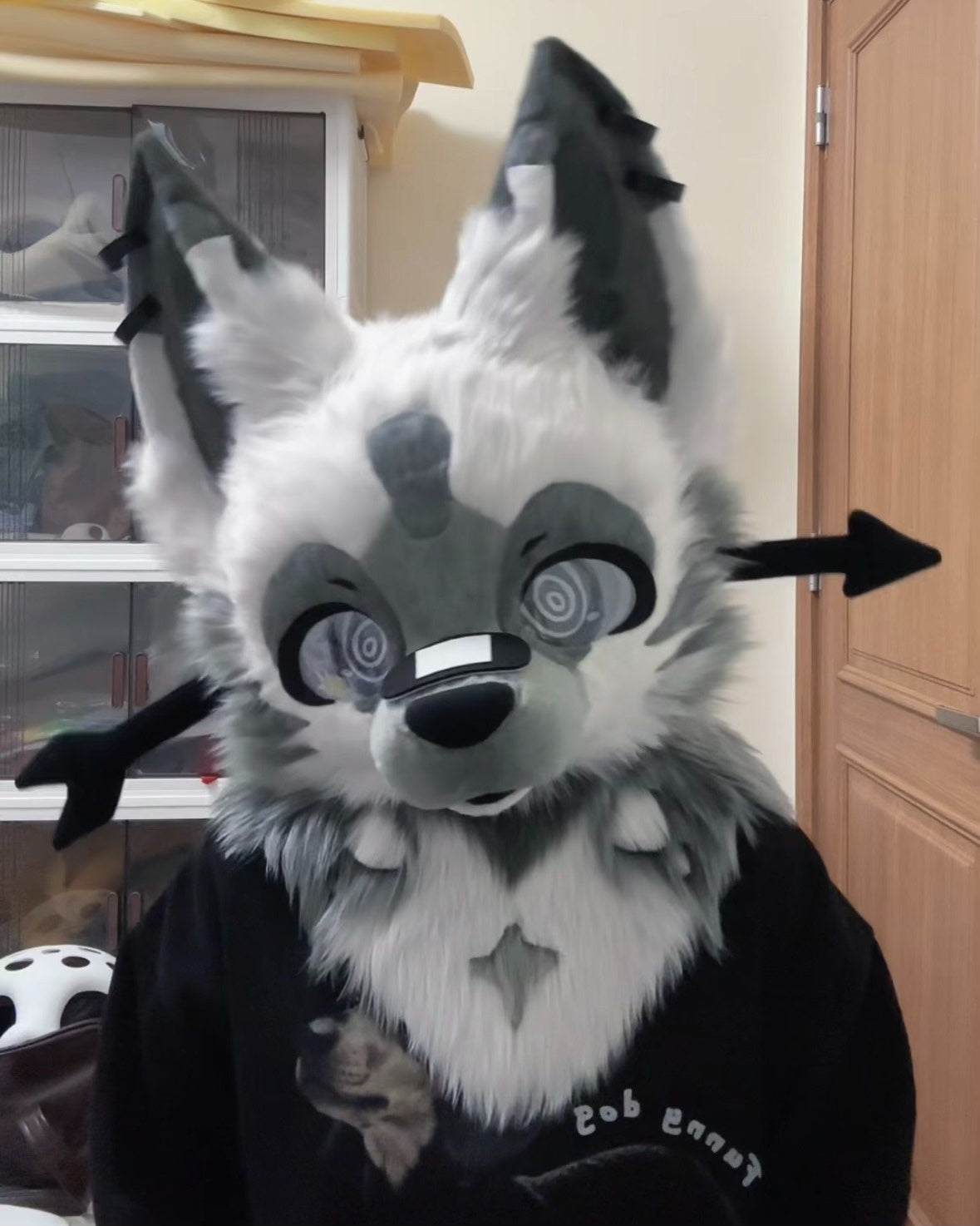 [Puppy] Black Bone Puppy Kemono Fursuits Stock