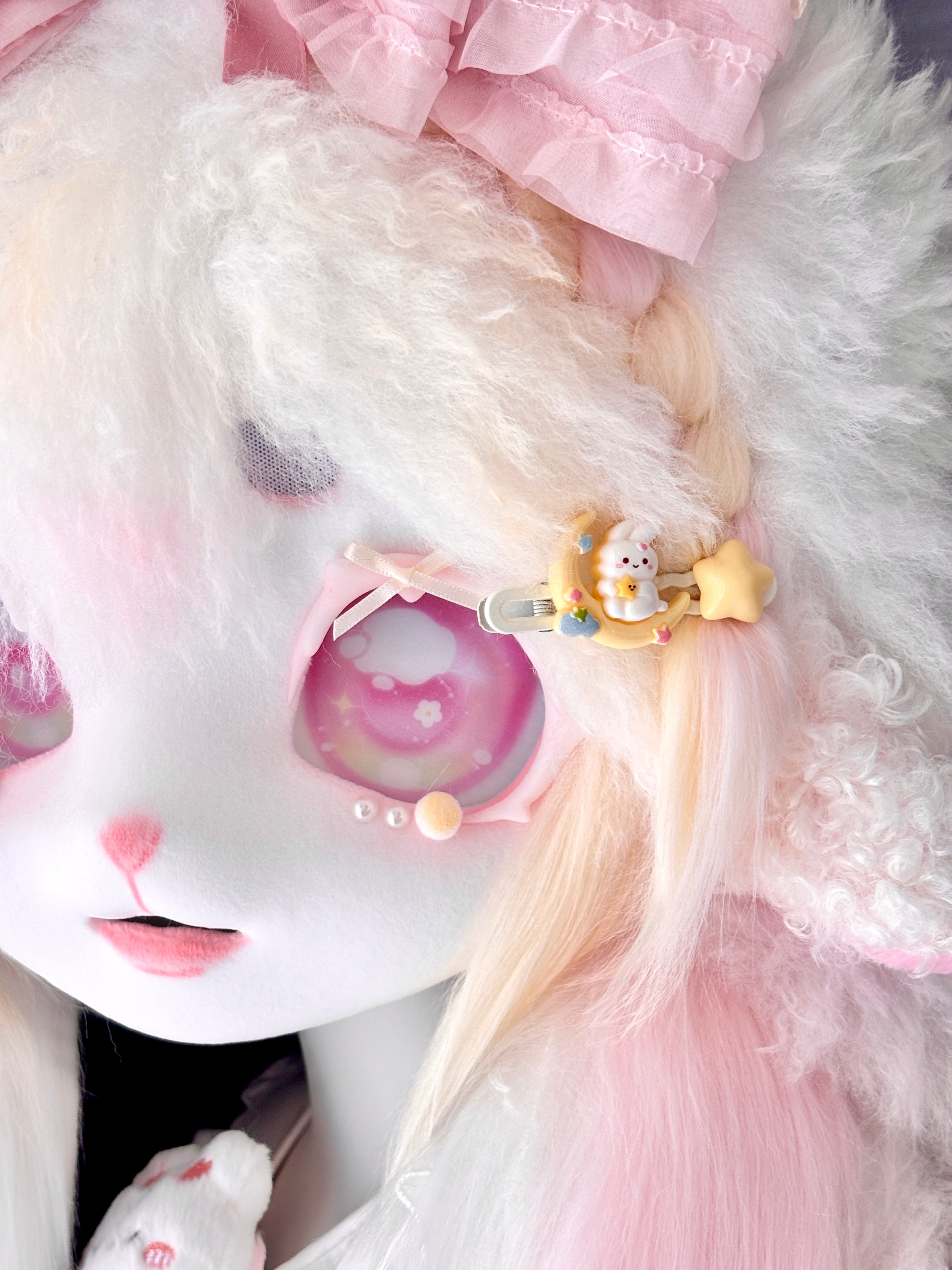 Pink Lamb Kig Full-Set Fursuits (Gift Handpaws+Feetpaws+Tail)