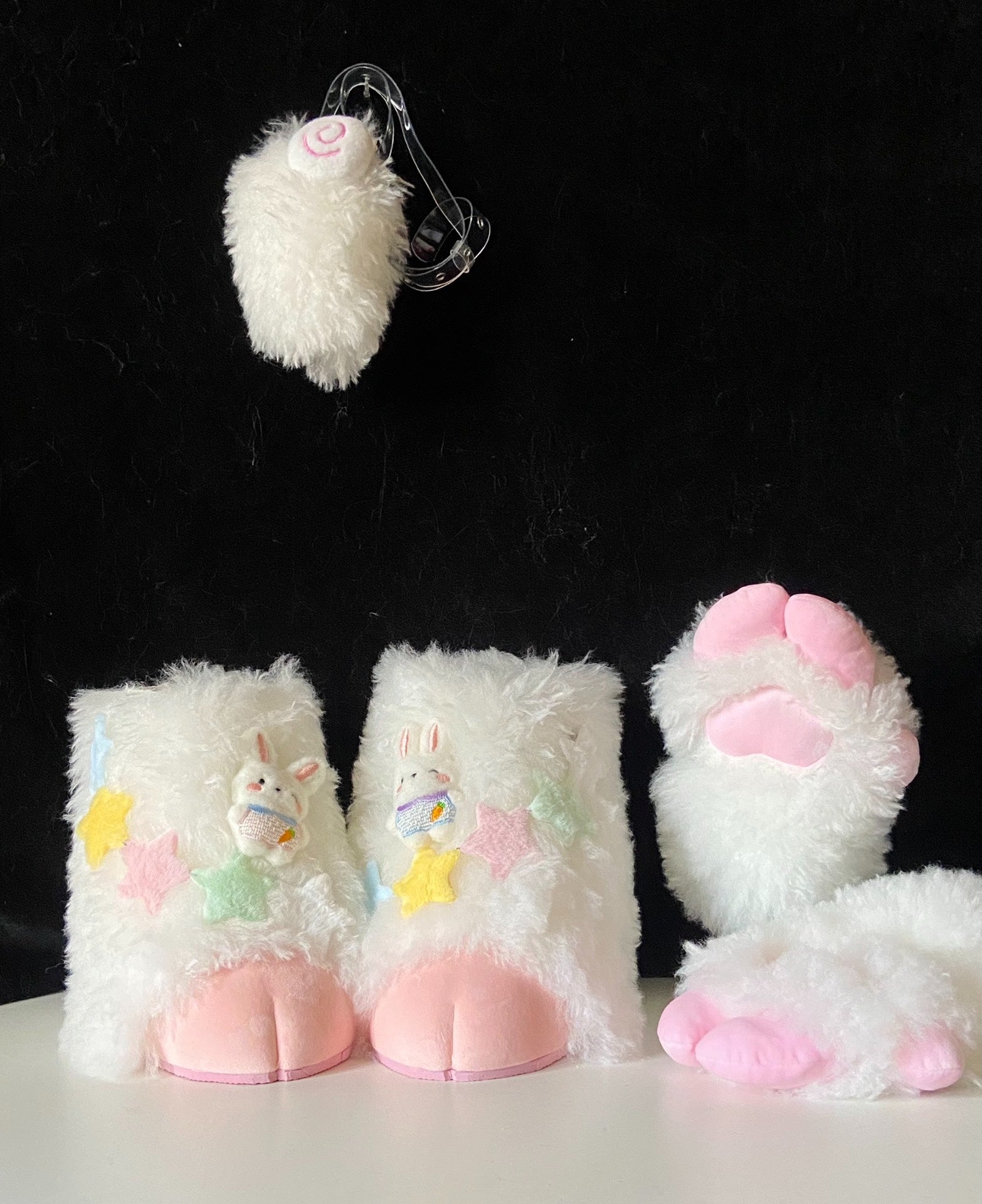 Pink Kitten Kig Full-Set Fursuit (Gift Handpaws+Feetpaws+Tail)
