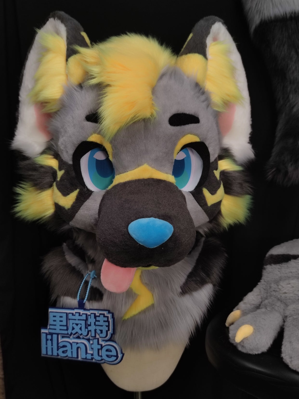 Flash Wolf Kemono Head Fursuit (Gift Handpaws+Tail)