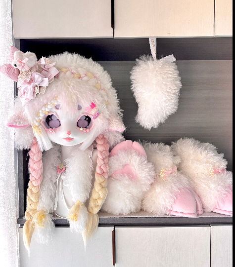 [Lamb] Yellow Lamb Kig Fursuits Stock (Gift Handpaws+Tail)