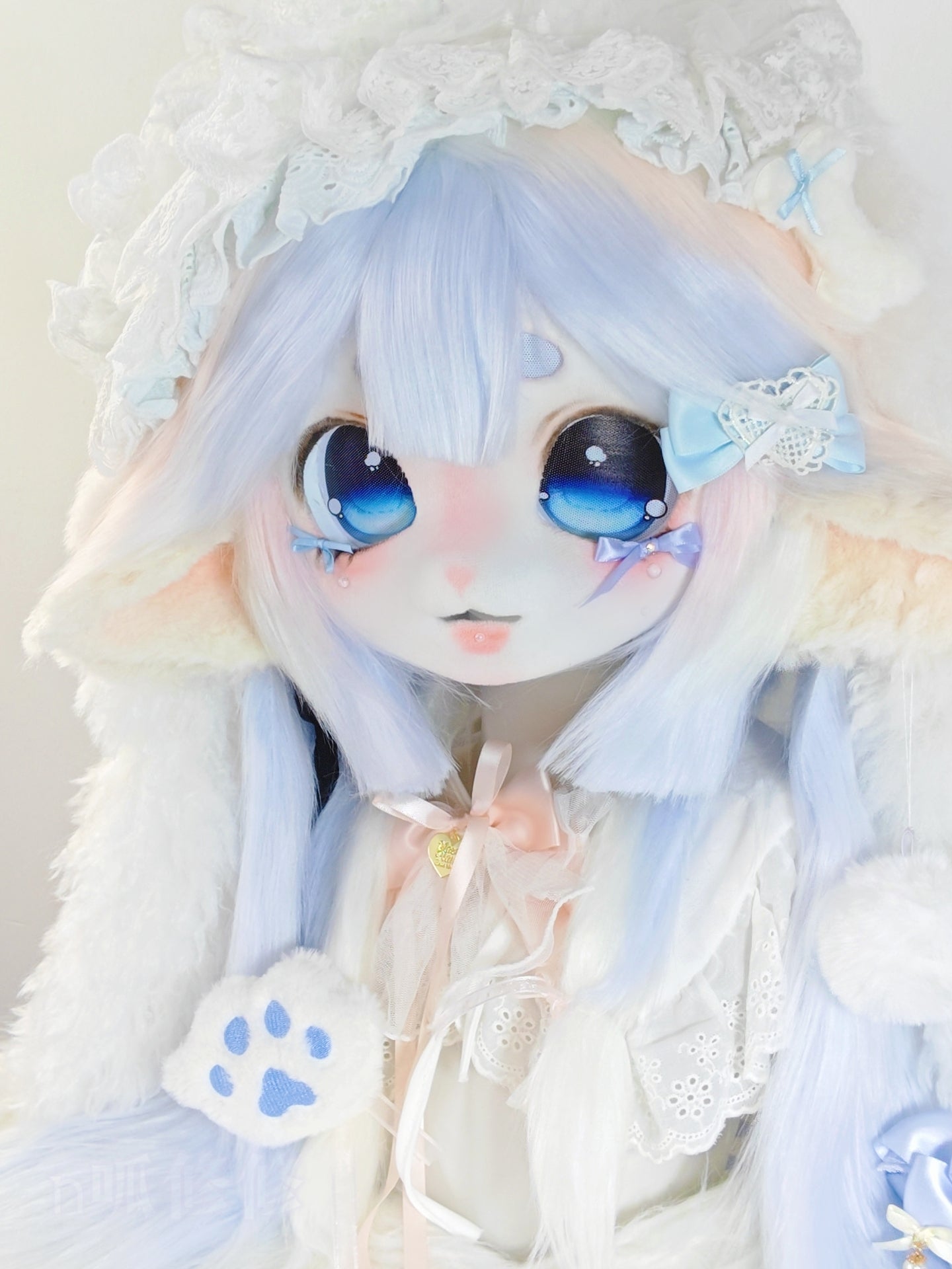 Blue Lamb Kig Head Fursuit