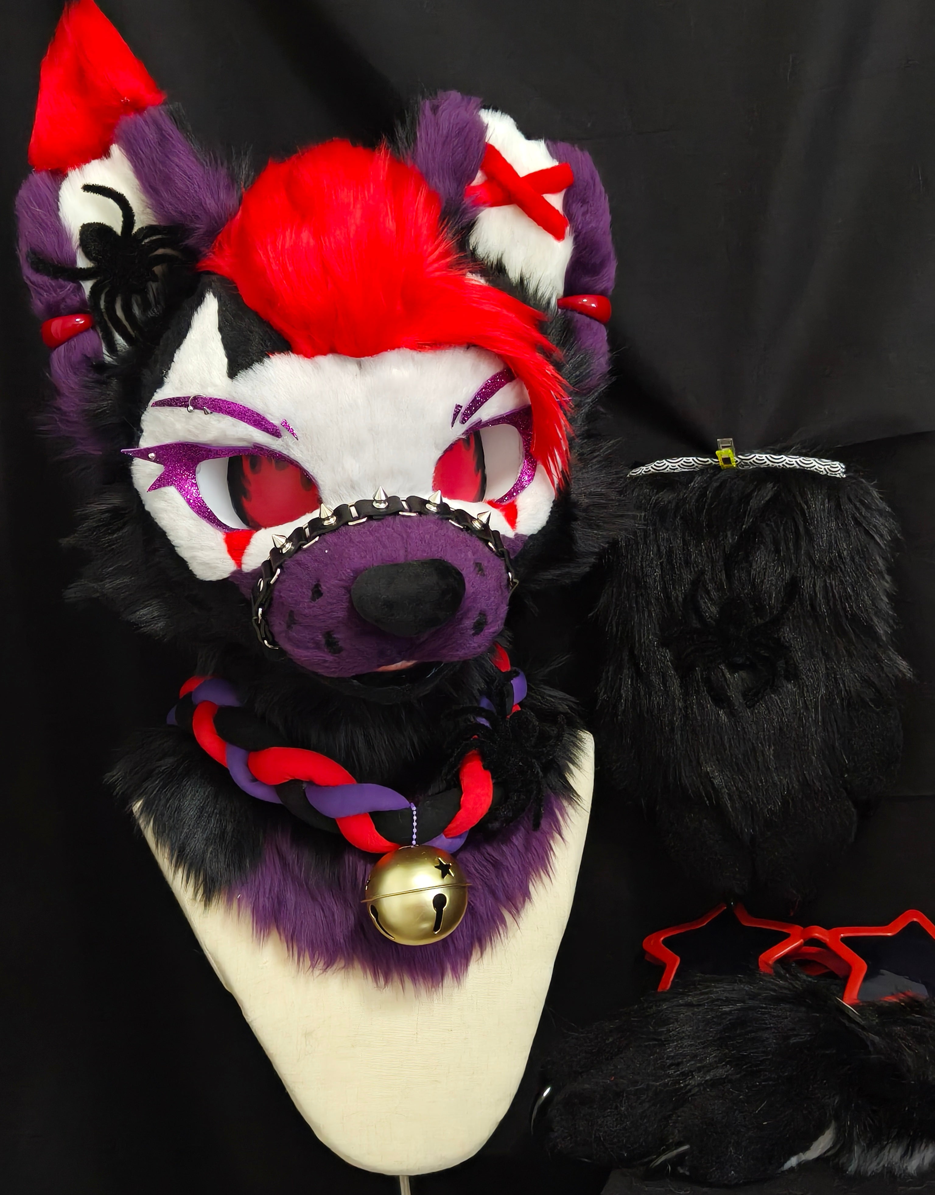 Spider Wolf Kemono Head Fursuit (Gift Handpaws)