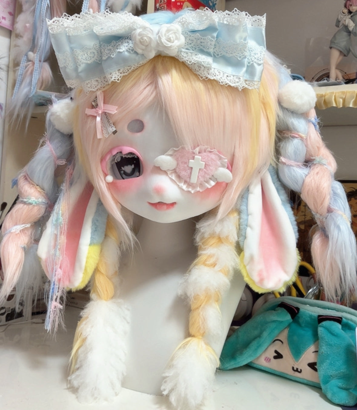 Eye Mask Bunny Kig Head Fursuit