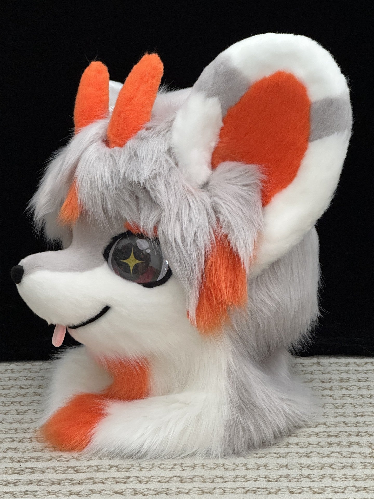 Orange Cool Puppy Kemono Head Fursuit