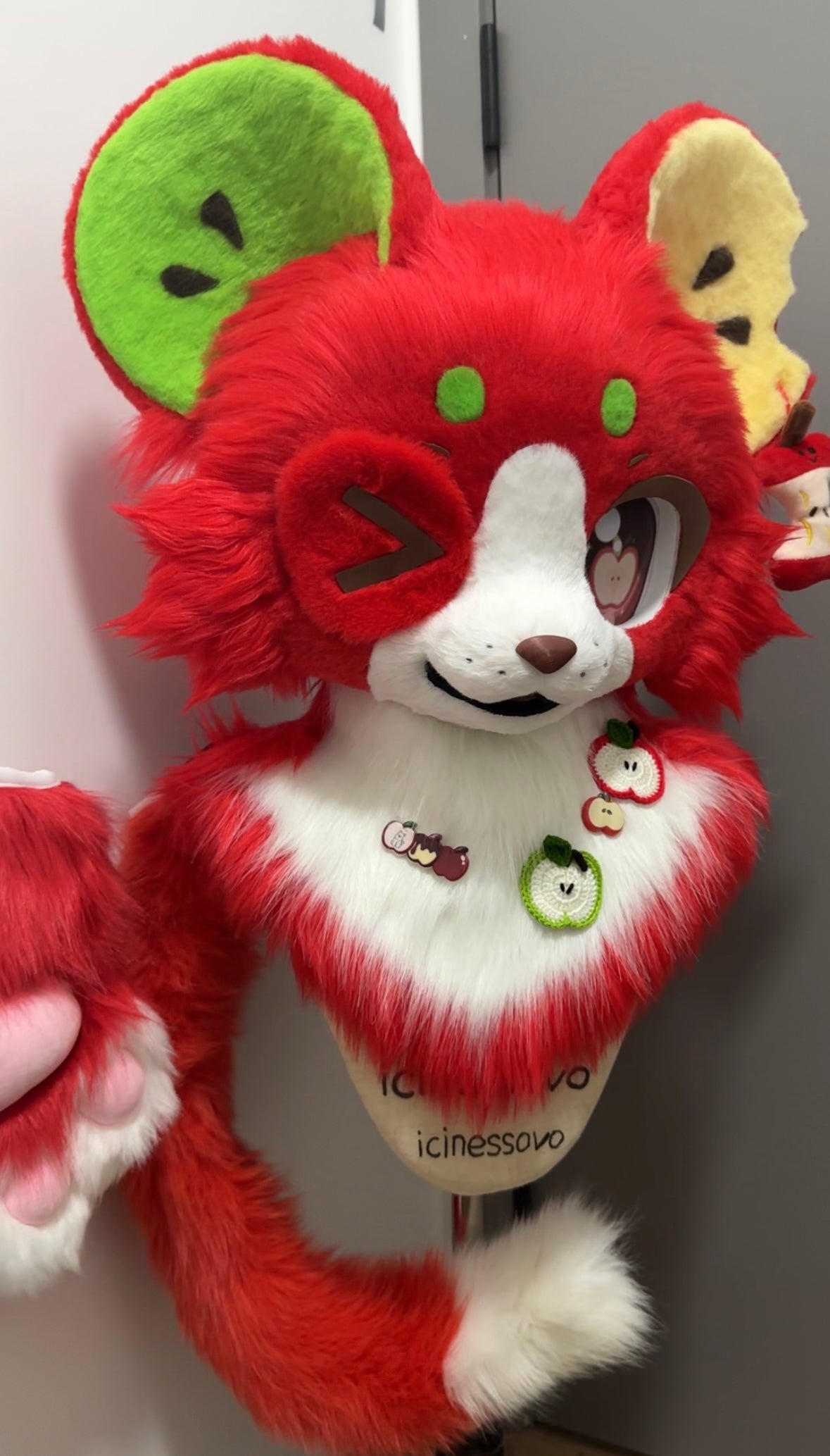 [Mouse] Apple Mouse Kemono Fursuits Stock（Gift Handpaws+Tail）