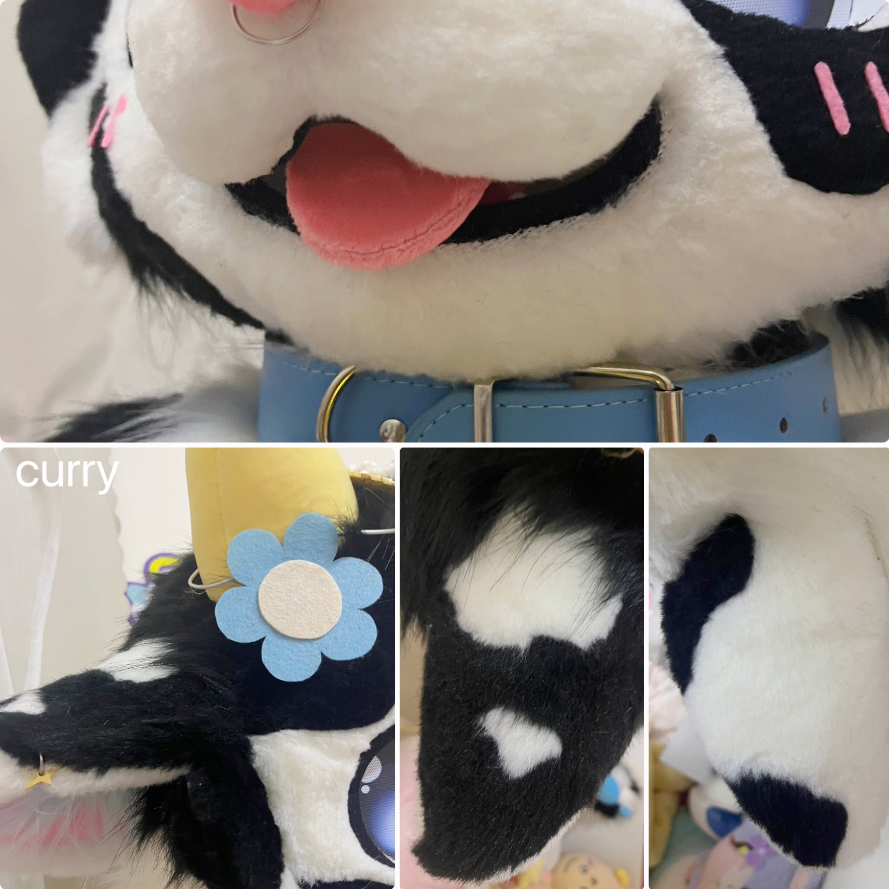 Farmer Cow Kemono Head Fursuits (Gift Handpaws+Tail)