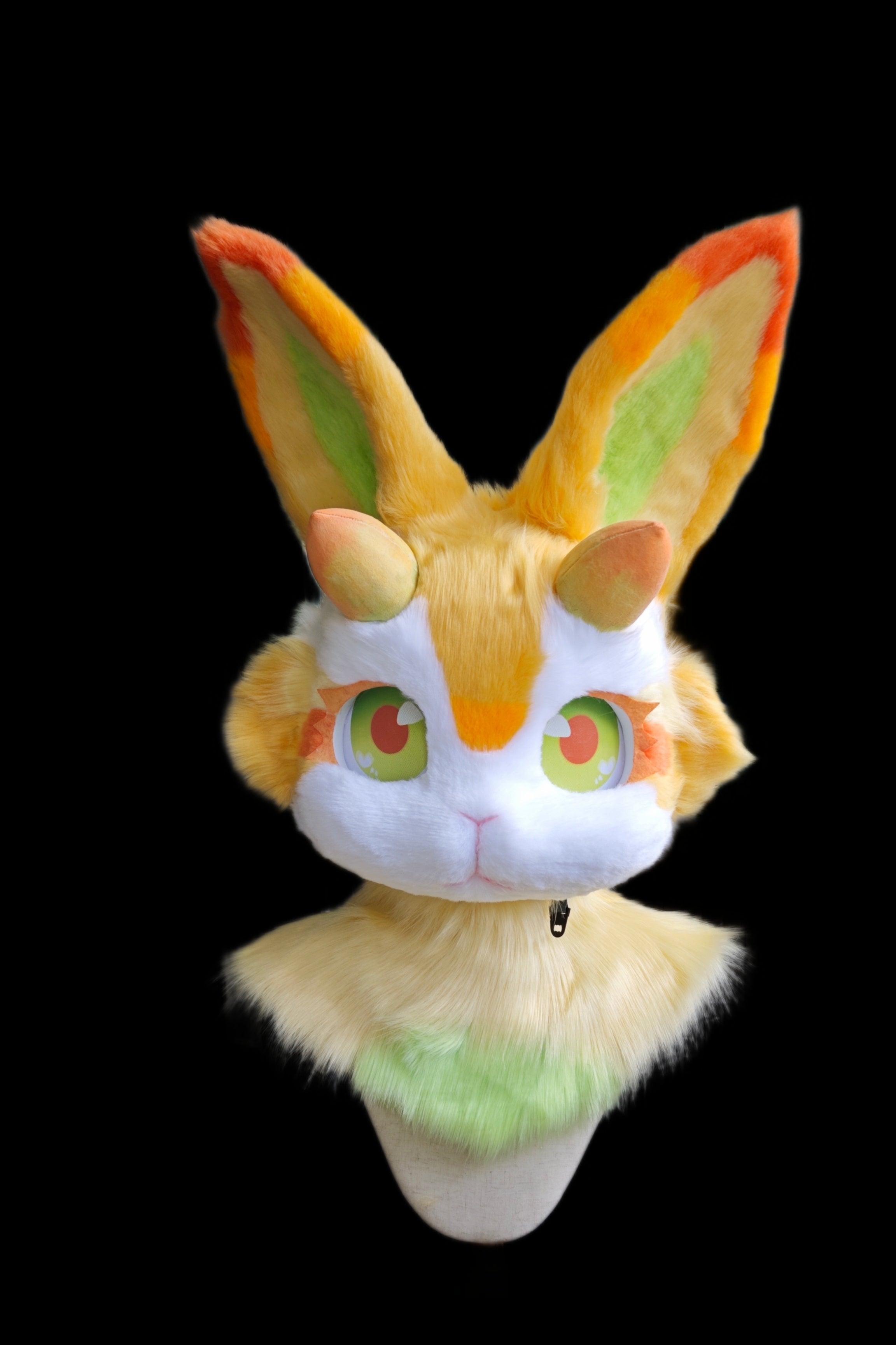 Carrot Bunny Kemono Head Fursuit (Gift Feetpaws+Handpaws+Fans)