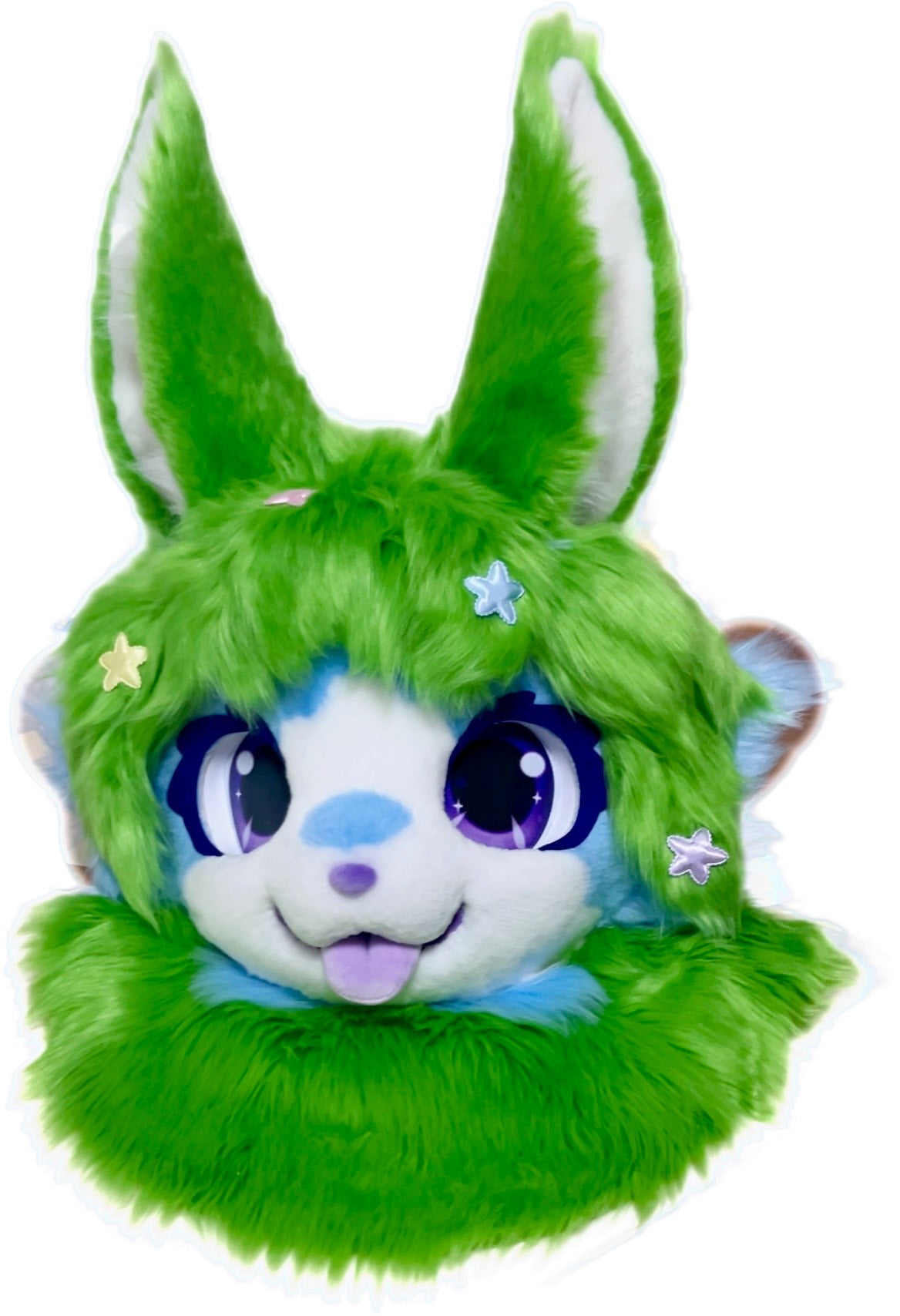 Green Bunny Kemono Head Fursuit