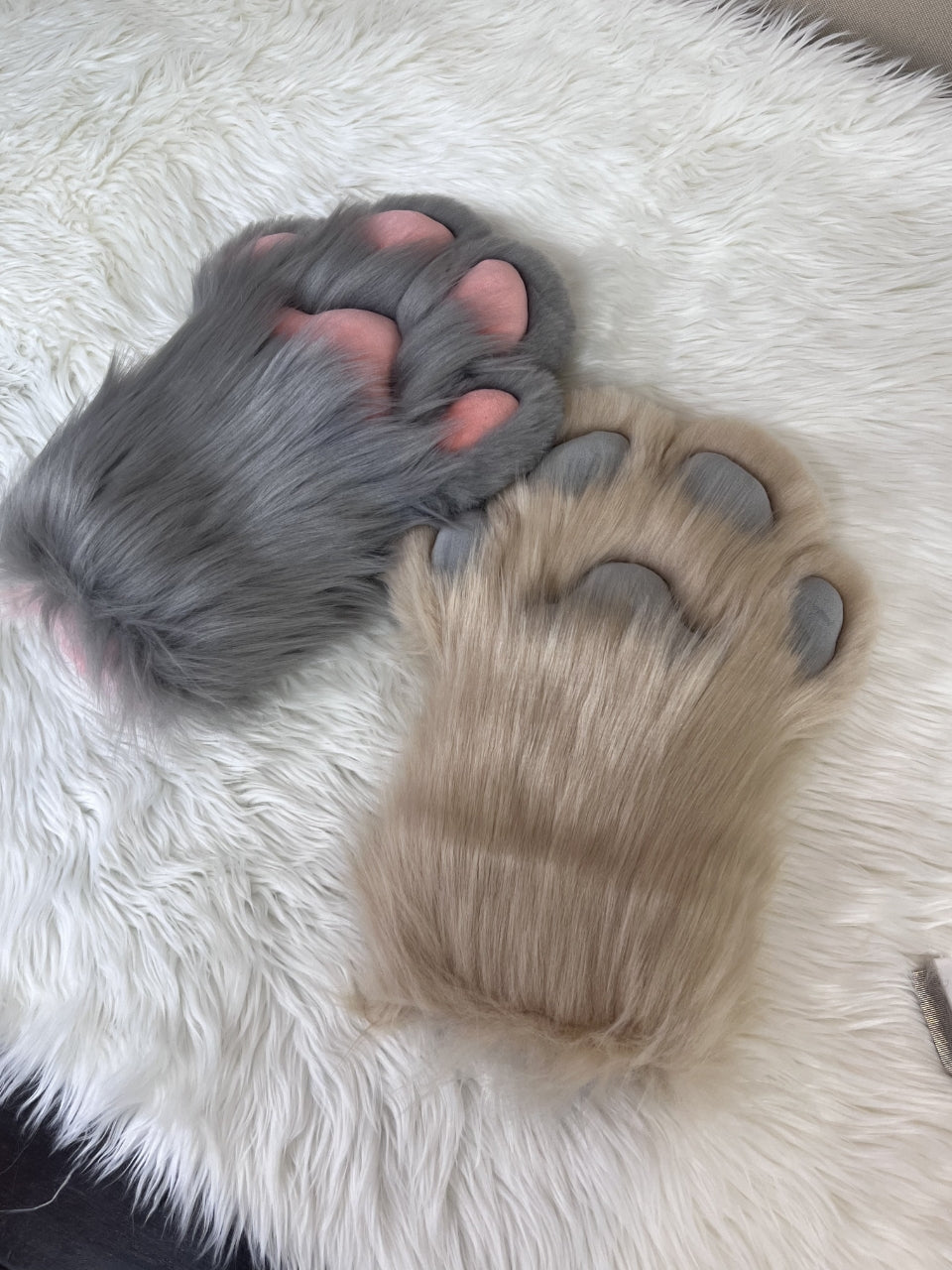 Gary Pink Mouse Kemono Head Fursuit (Gift Feetpaws+Handpaws+Tail)