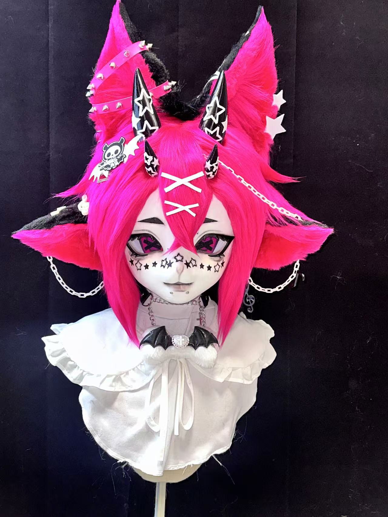 Y2K Four-Ears Fox Kig Head Fursuits