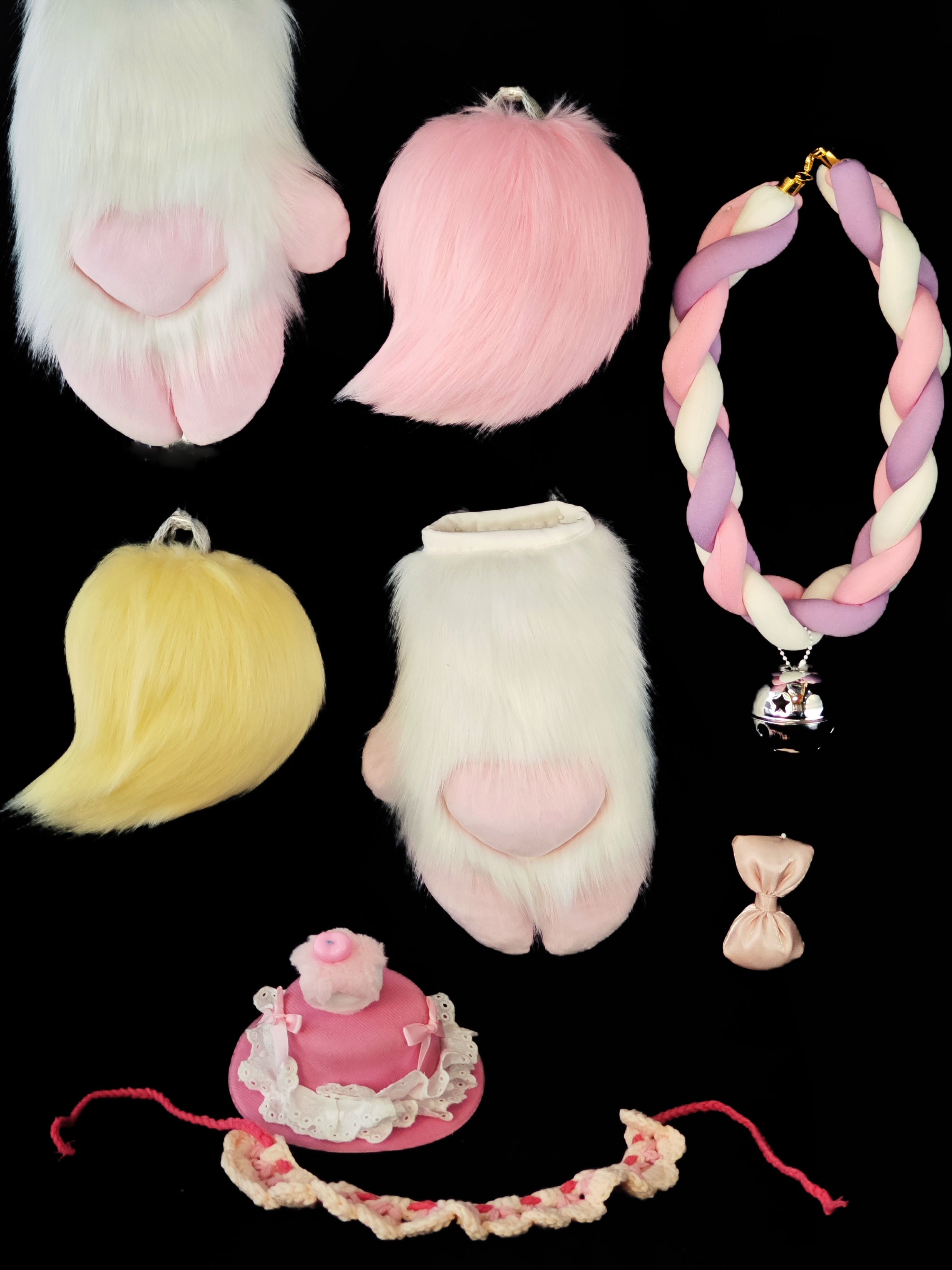 Garden Bunny Kemono Head Fursuit (Gift Handpaws+2Tail)