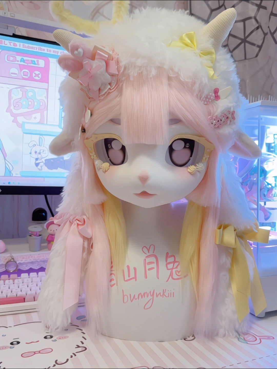 [Lamb] Cream Dessert Lamb Kig Fursuits Stock