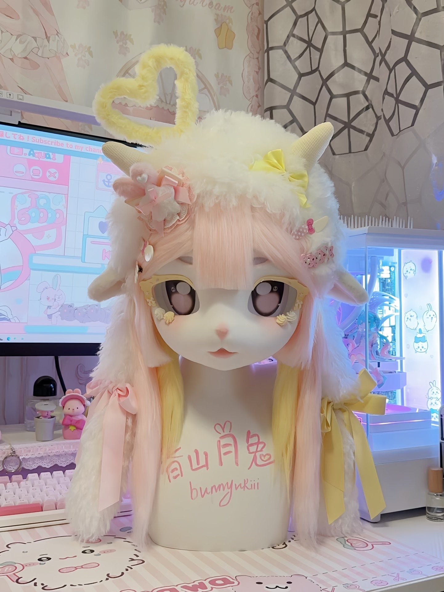[Lamb] Cream Dessert Lamb Kig Fursuits Stock